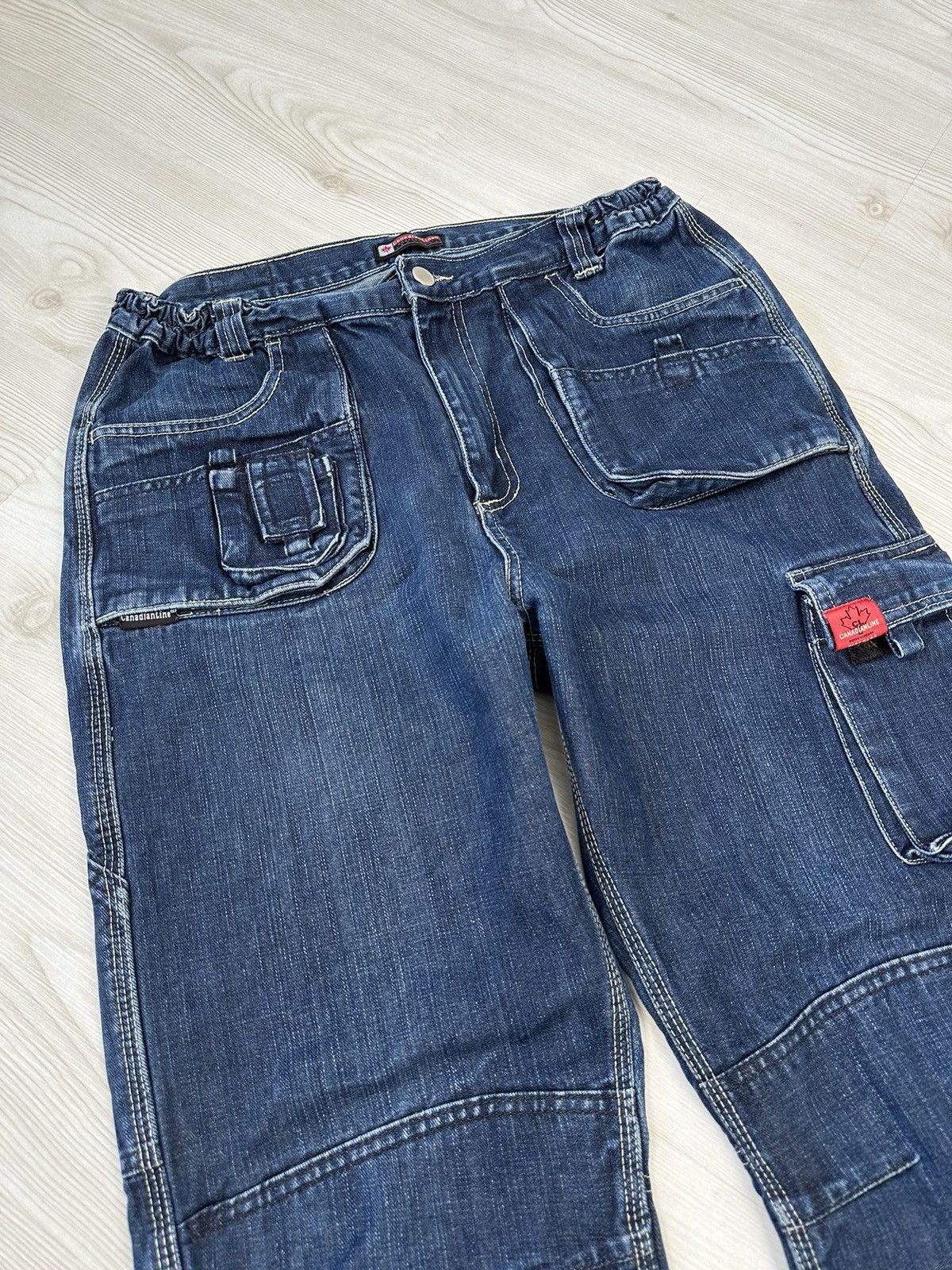 Vintage Vintage Y2k Canadian Line Cargo Jeans Working Size US 34 / EU 50 - 8 Thumbnail