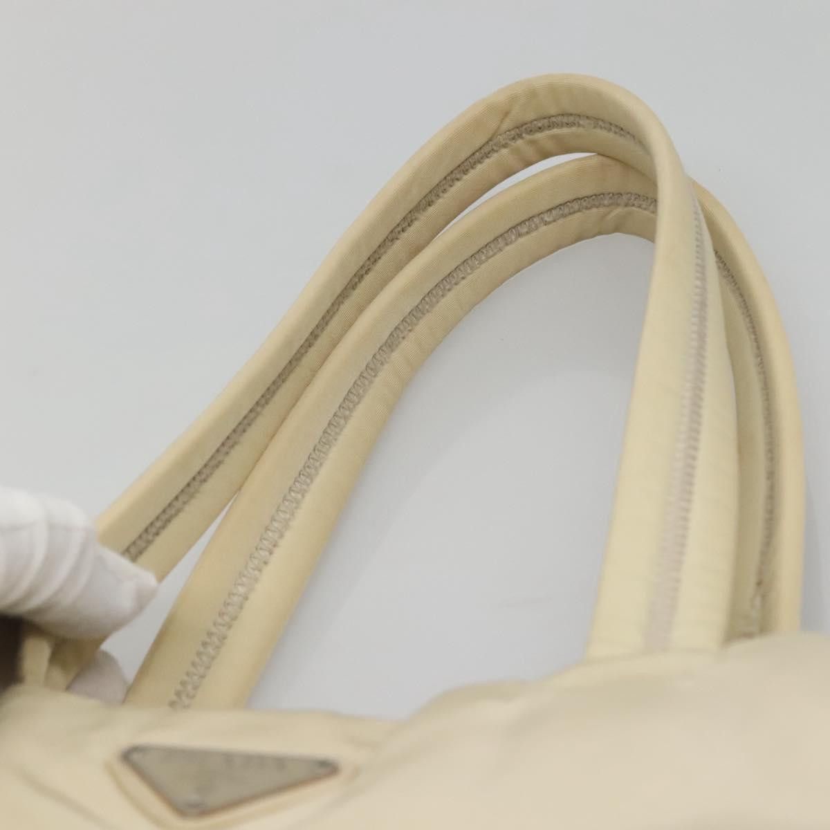 Prada PRADA Tote Bag Nylon Beige Silver Size ONE SIZE - 8 Thumbnail