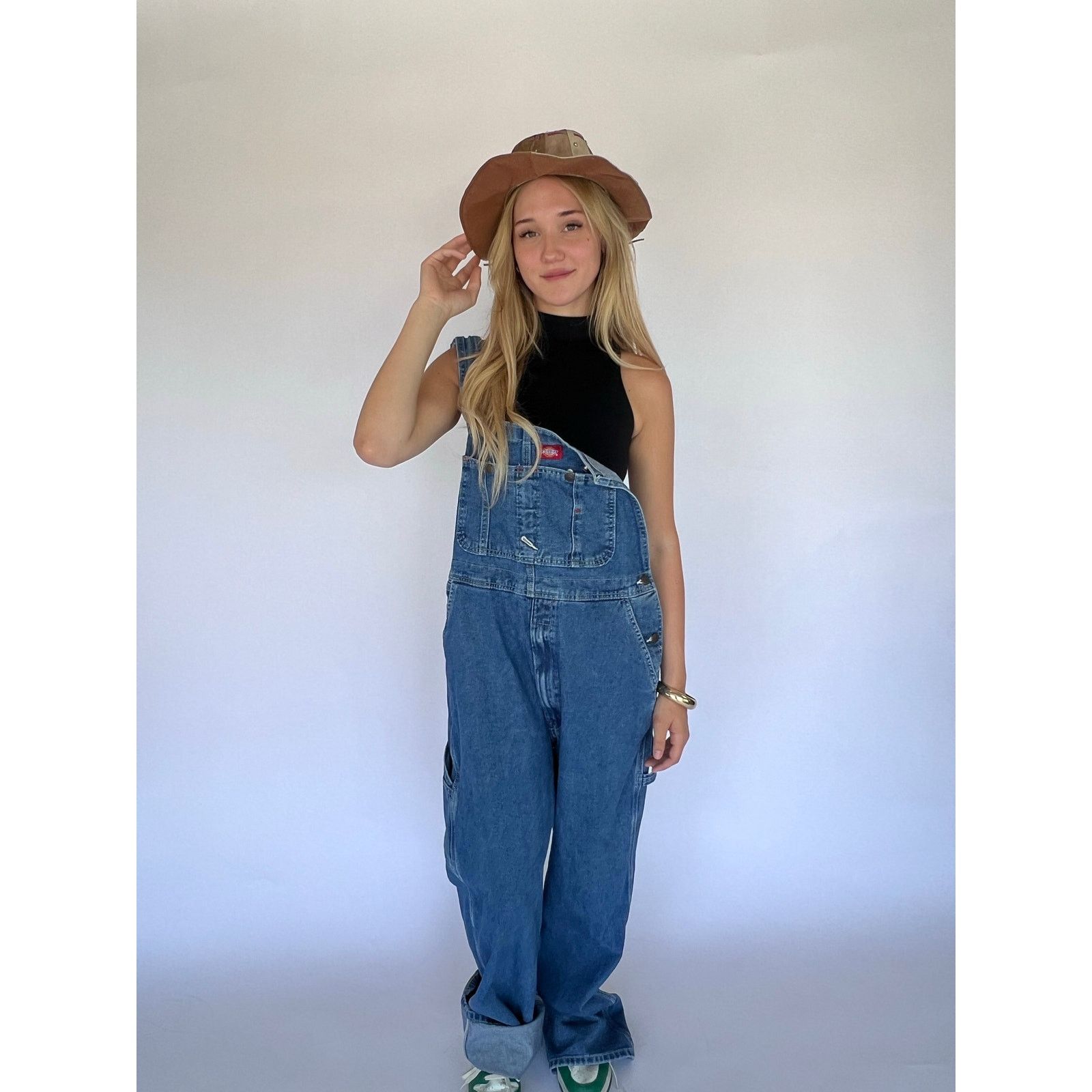 Vintage VTG Dickies Y2K Baggy Denim Overalls Skater Gorpcore Size US 38 / EU 54 - 3 Thumbnail
