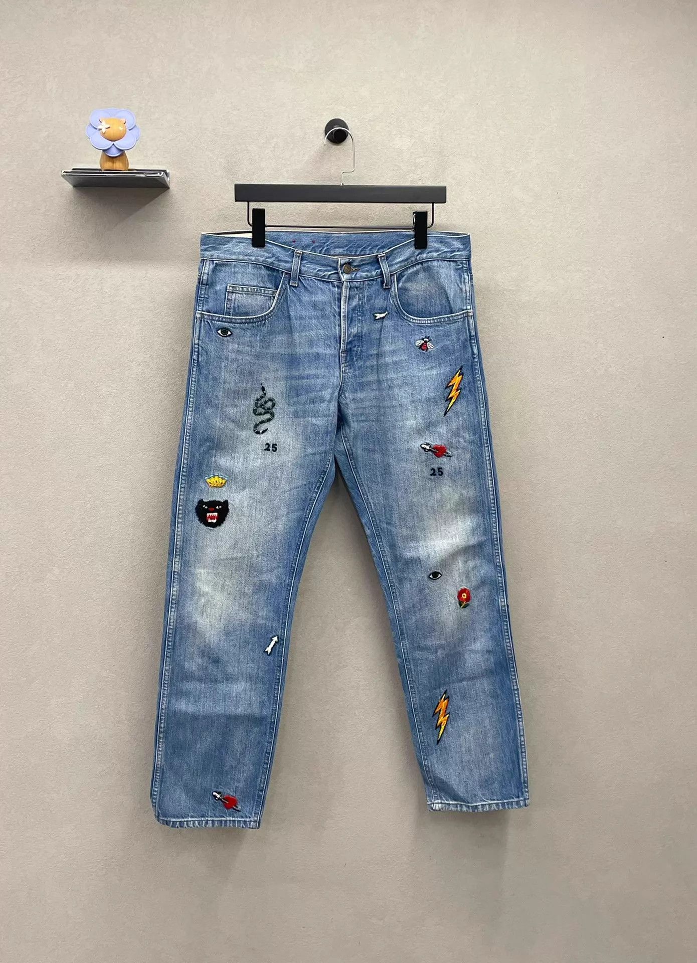 Gucci Gucci 36 Embroidered Unique Jeans (Spring/Fall) Size US 36 / EU 52 - 2 Thumbnail