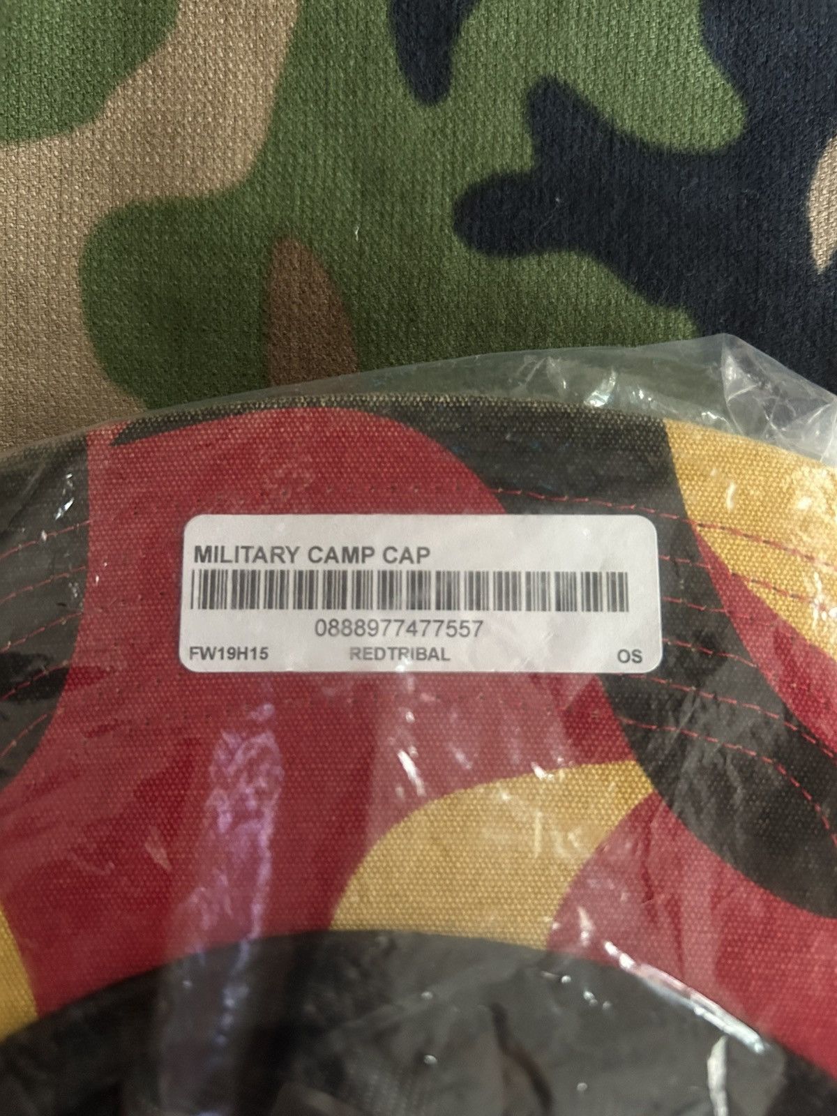 Supreme Supreme Military Camp Cap Red Tribal FW19 Size ONE SIZE - 5 Thumbnail