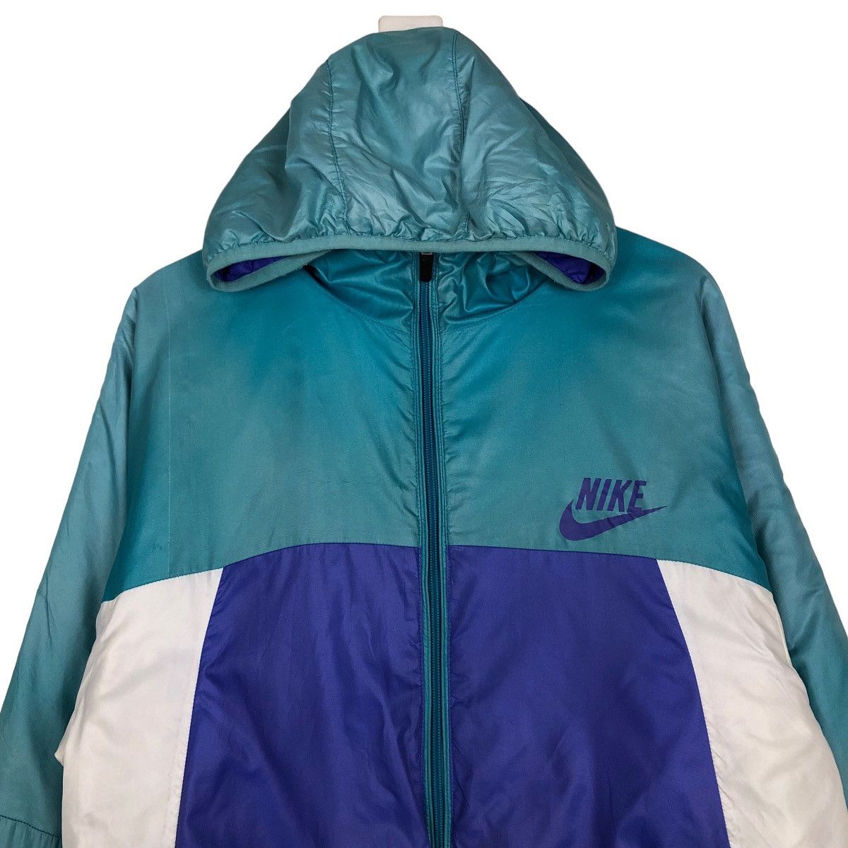 Nike 🔥Vintage Nike Sports Jacket Double Colour Streetwear Size US XL / EU 56 / 4 - 3 Thumbnail