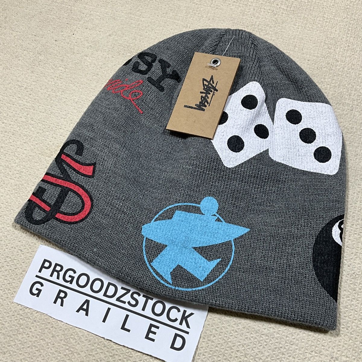 Other Stussy beanie skullcap logo in grey Size ONE SIZE - 1 Thumbnail