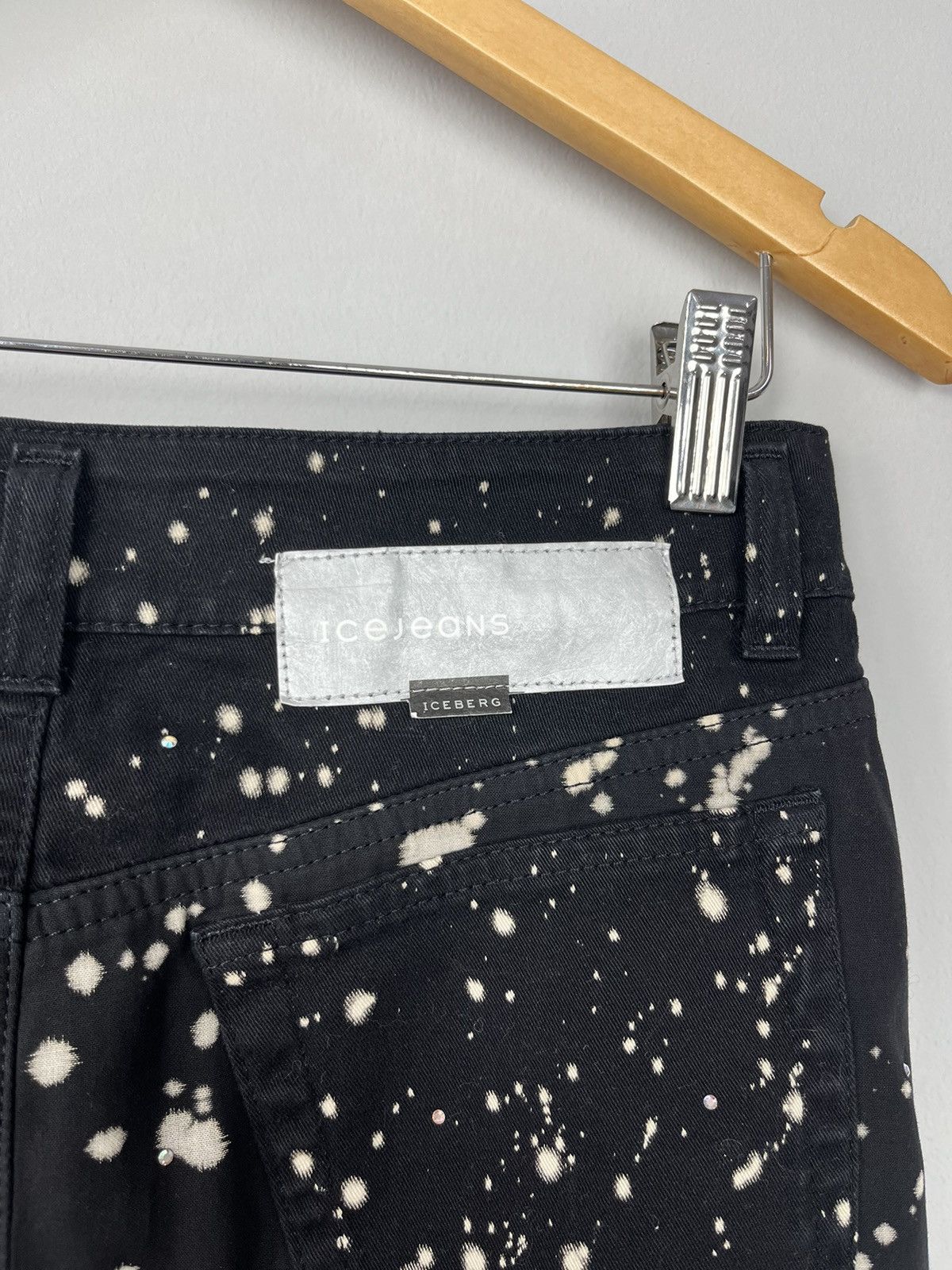 Iceberg Iceberg Icejeans Vintage Glitter Archive Denim Skirt Italy Size 27" / US 4 / IT 40 - 11 Thumbnail