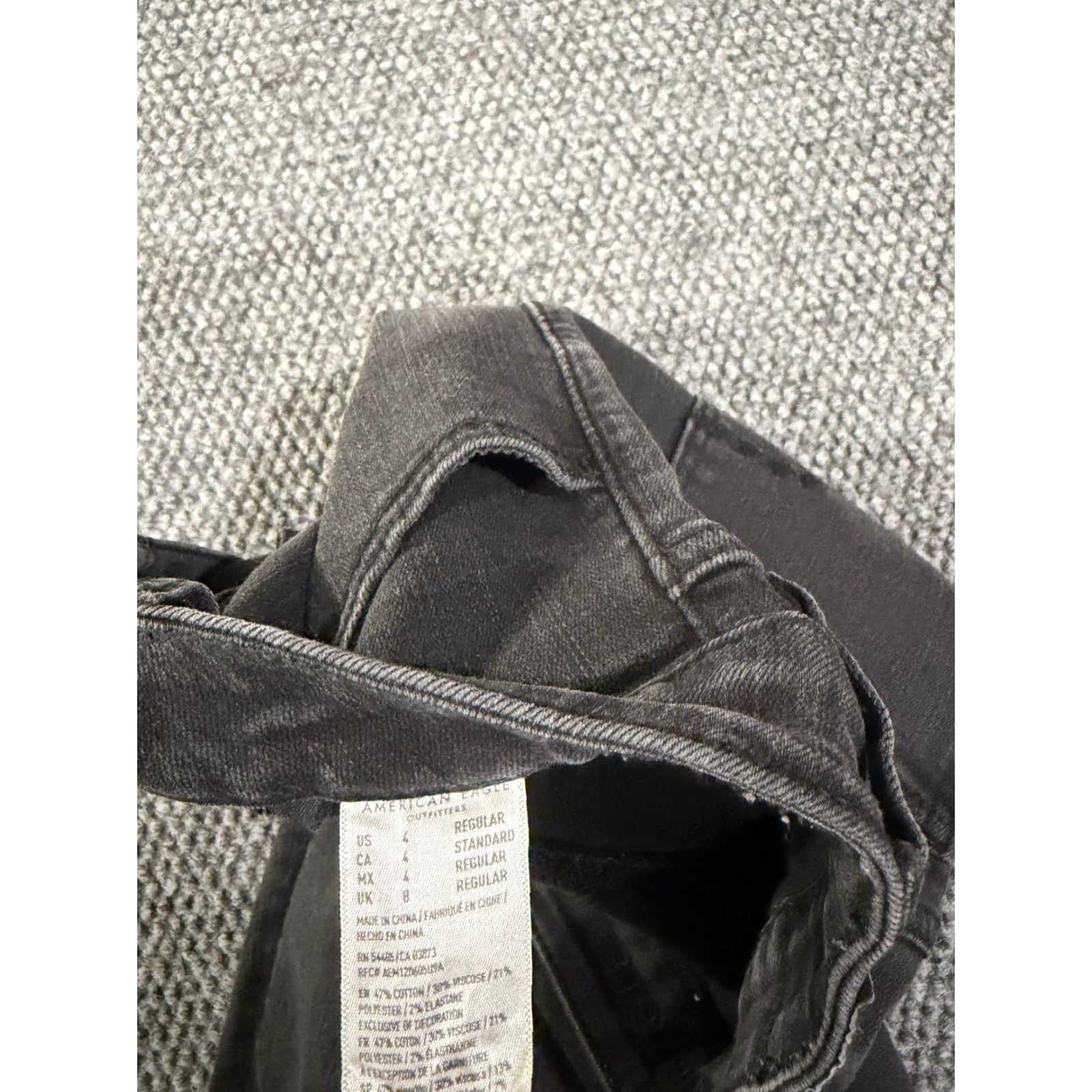 American Eagle Outfitters American Eagle Outfitters Jeans Womens 4 Jegging Skinny Stretch Denim Pants Black 5-Pocket Design Regular Size 4 Inseam 28 in XS? No Size 27" / US 4 / IT 40 - 3 Thumbnail
