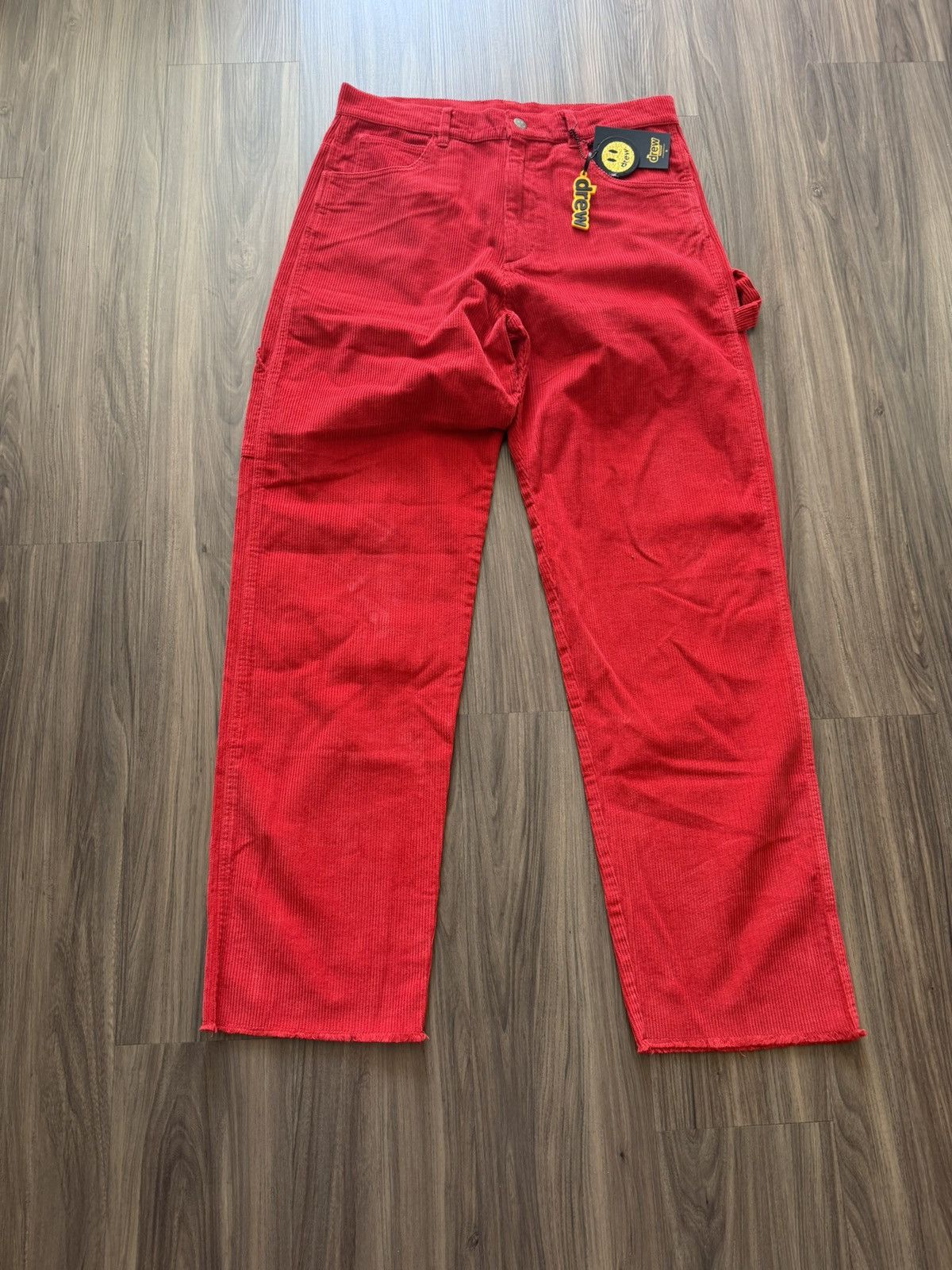 Drew House Drew House Red Corduroy Carpenter Pants Size 34 Carpenter Size US 34 / EU 50 - 1 Thumbnail