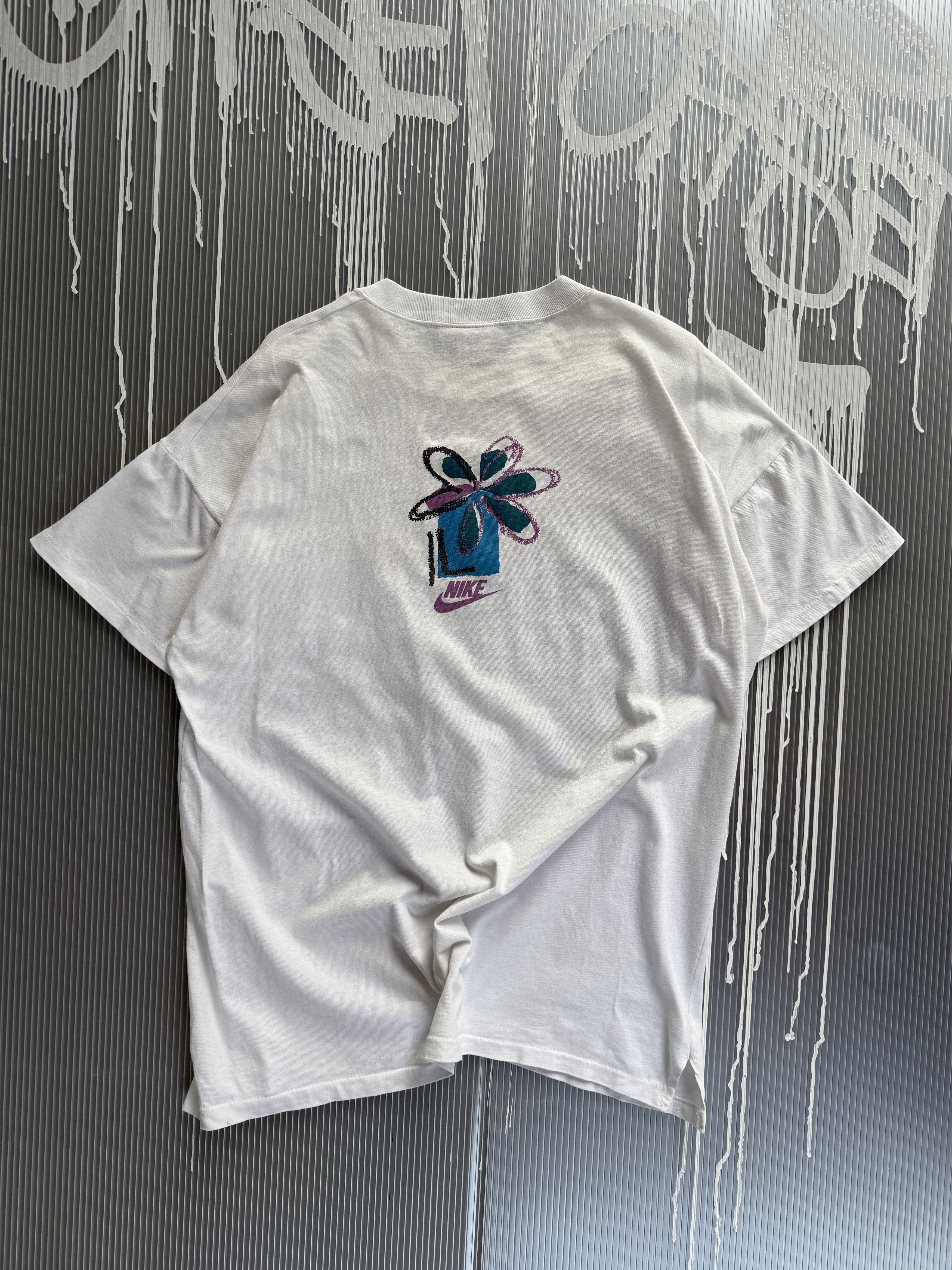 Nike × Vintage Nike 90s vintage single stitch white t-shirt - M Size US M / EU 48-50 / 2 - 2 Thumbnail