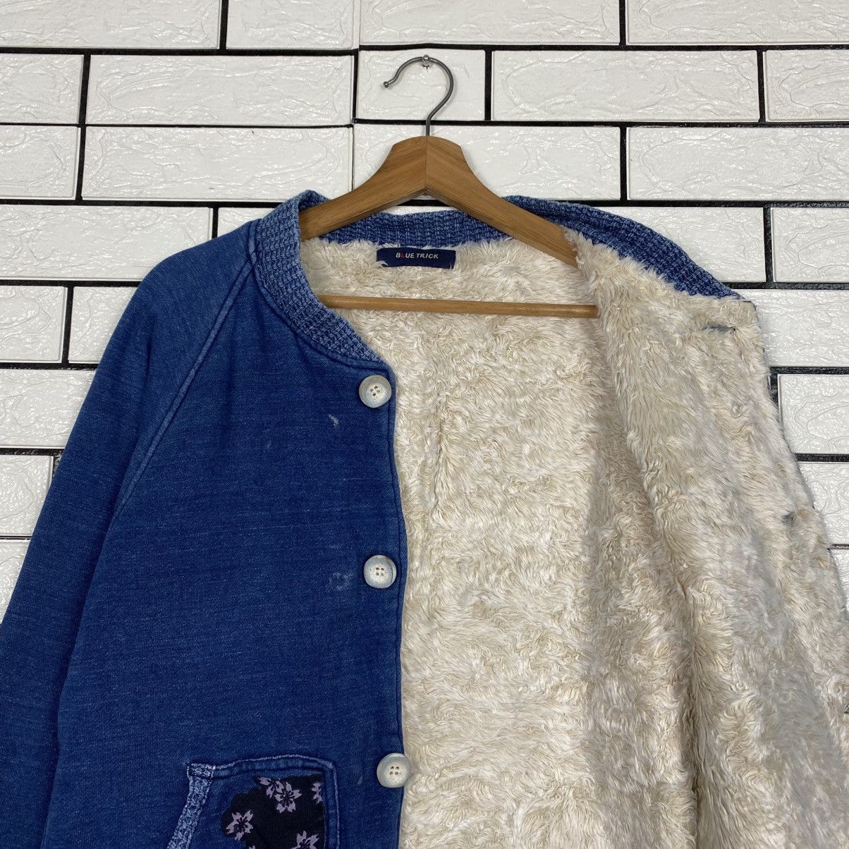 Blue Blue Japan 📌Vintage Zipper Sweater Blanket Denim Blue Trick Size US M / EU 48-50 / 2 - 14 Thumbnail