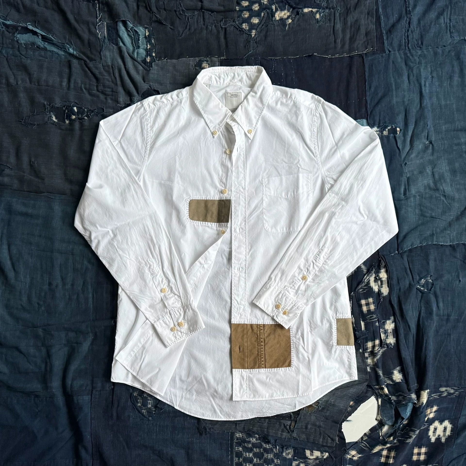 Visvim visvim 15aw fatigues b.d. shirts, L/S, patchwork shirt Size US M / EU 48-50 / 2 - 1 Thumbnail