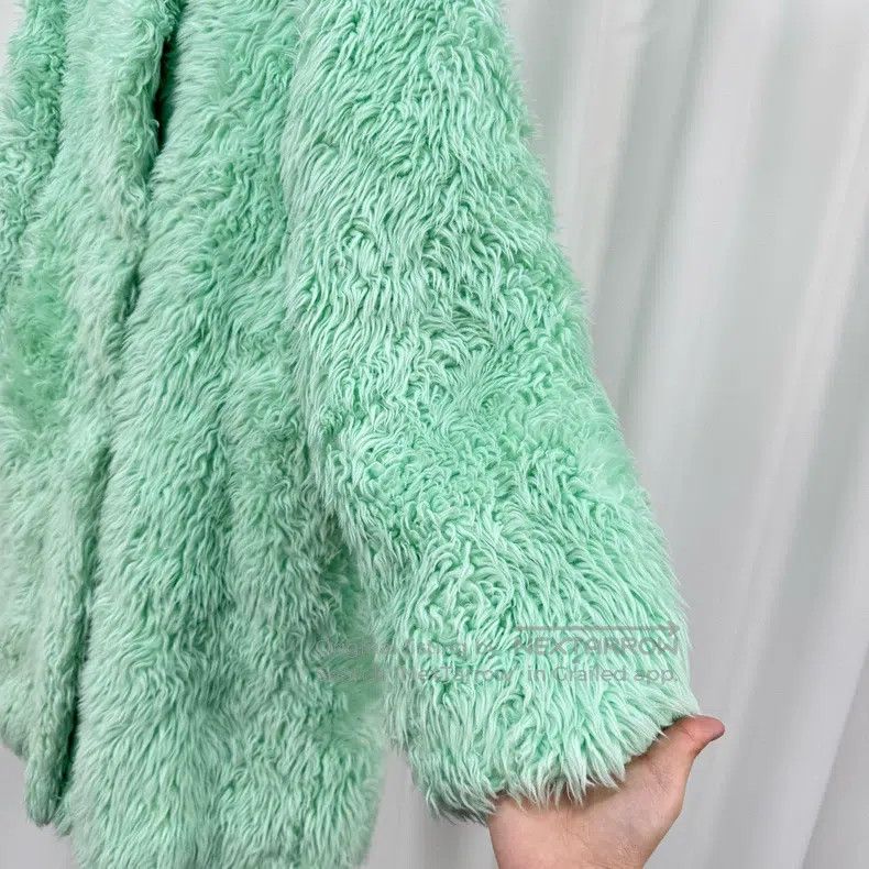 Balenciaga Balenciaga Mint Green Teddy Coat Size XXS / US 00 / IT 34 - 4 Thumbnail