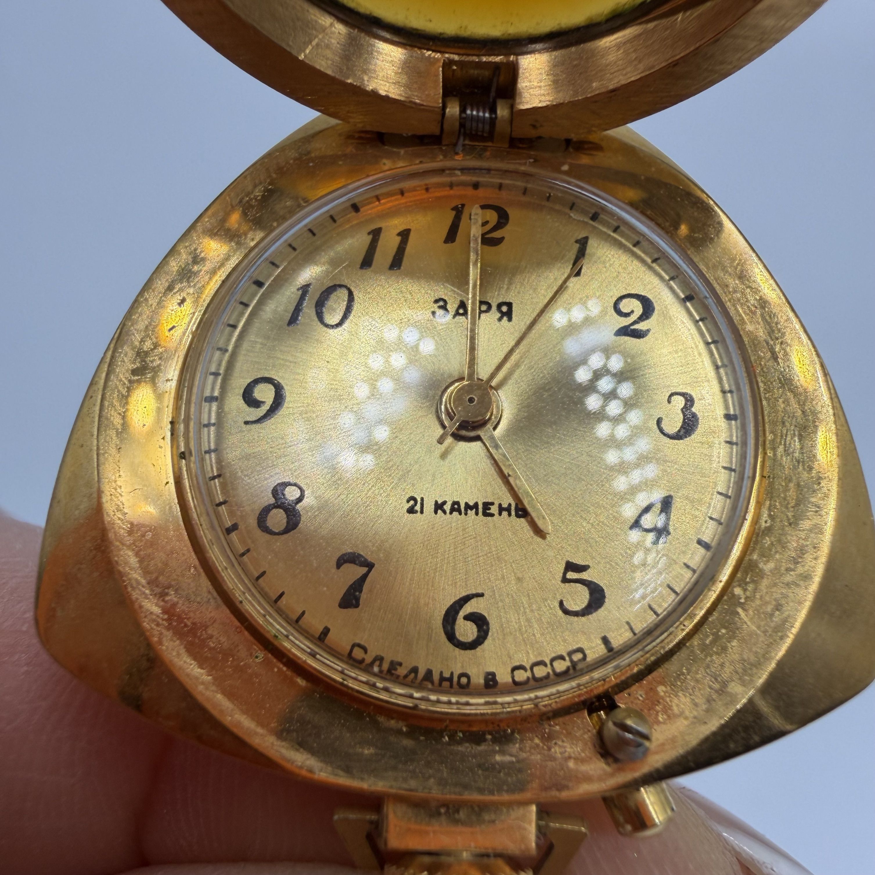 Vintage Zaria Vintage USSR Women's Jewelry Gilding Watch Pendant AU5 Size ONE SIZE - 10 Thumbnail