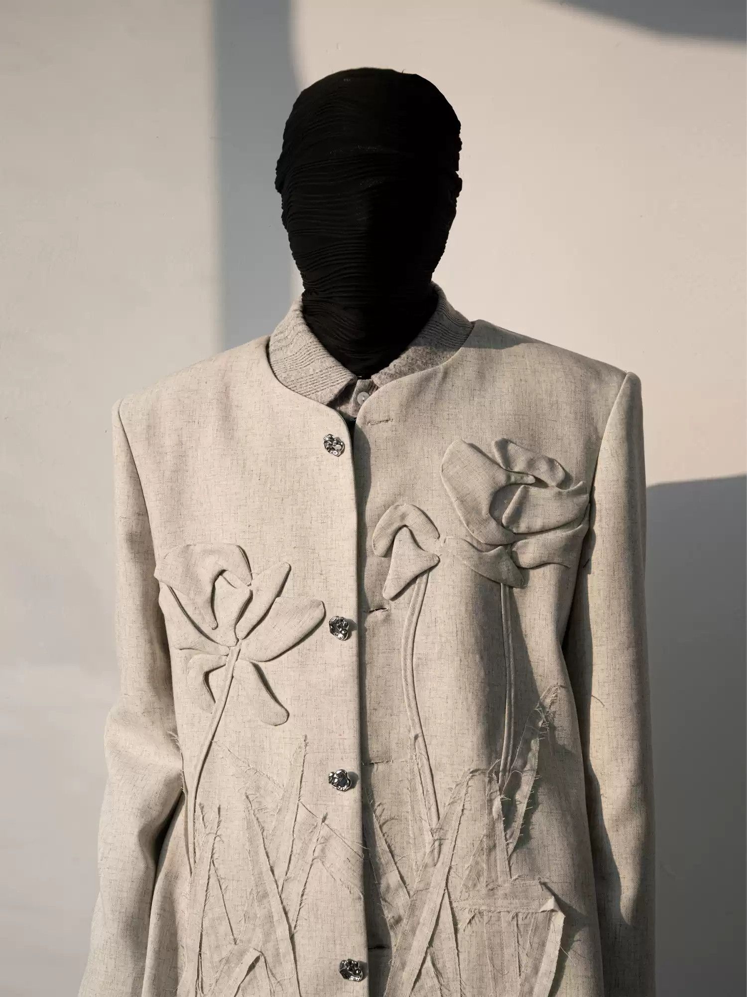 Other Iris Blossom Linen Suit Set Size 38S - 1 Thumbnail