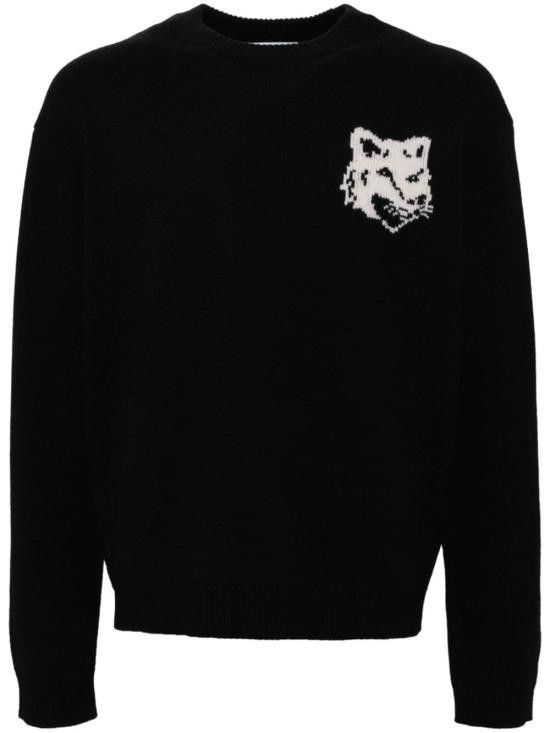 Maison Kitsune MAISON KITSUNE Men Sweater NM00808 KM0329P199 Black Size US L / EU 52-54 / 3 - 1 Thumbnail