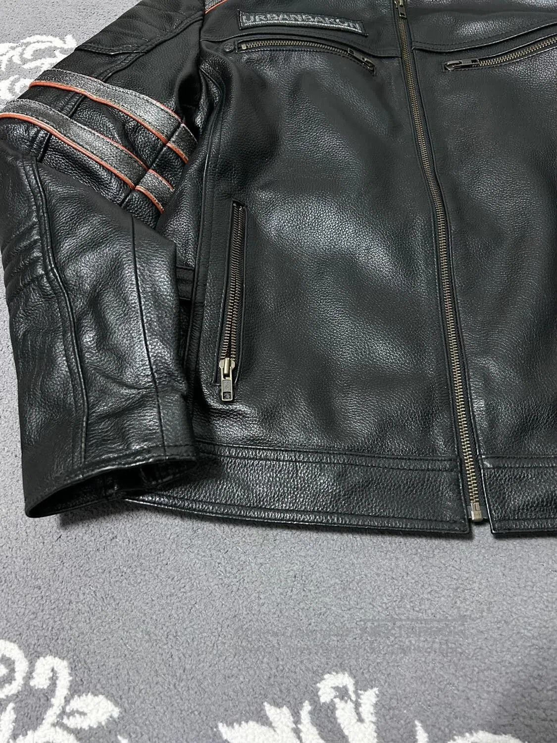 Vintage Vintage Leviathan Heavy Leather Jacket. Size US L / EU 52-54 / 3 - 7 Thumbnail