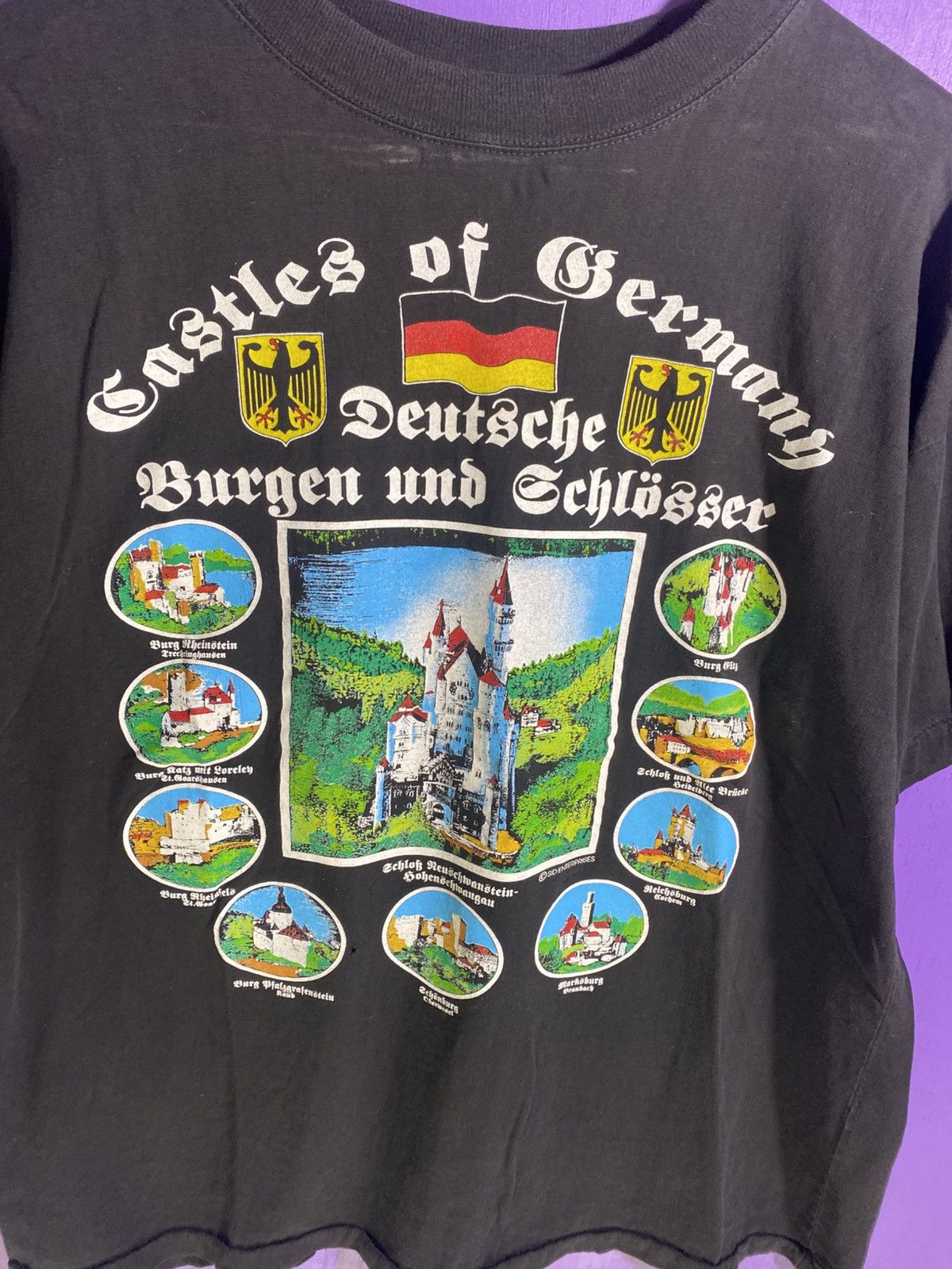Vintage Vintage 90s Castles of Germany tourist tee Size US L / EU 52-54 / 3 - 3 Thumbnail