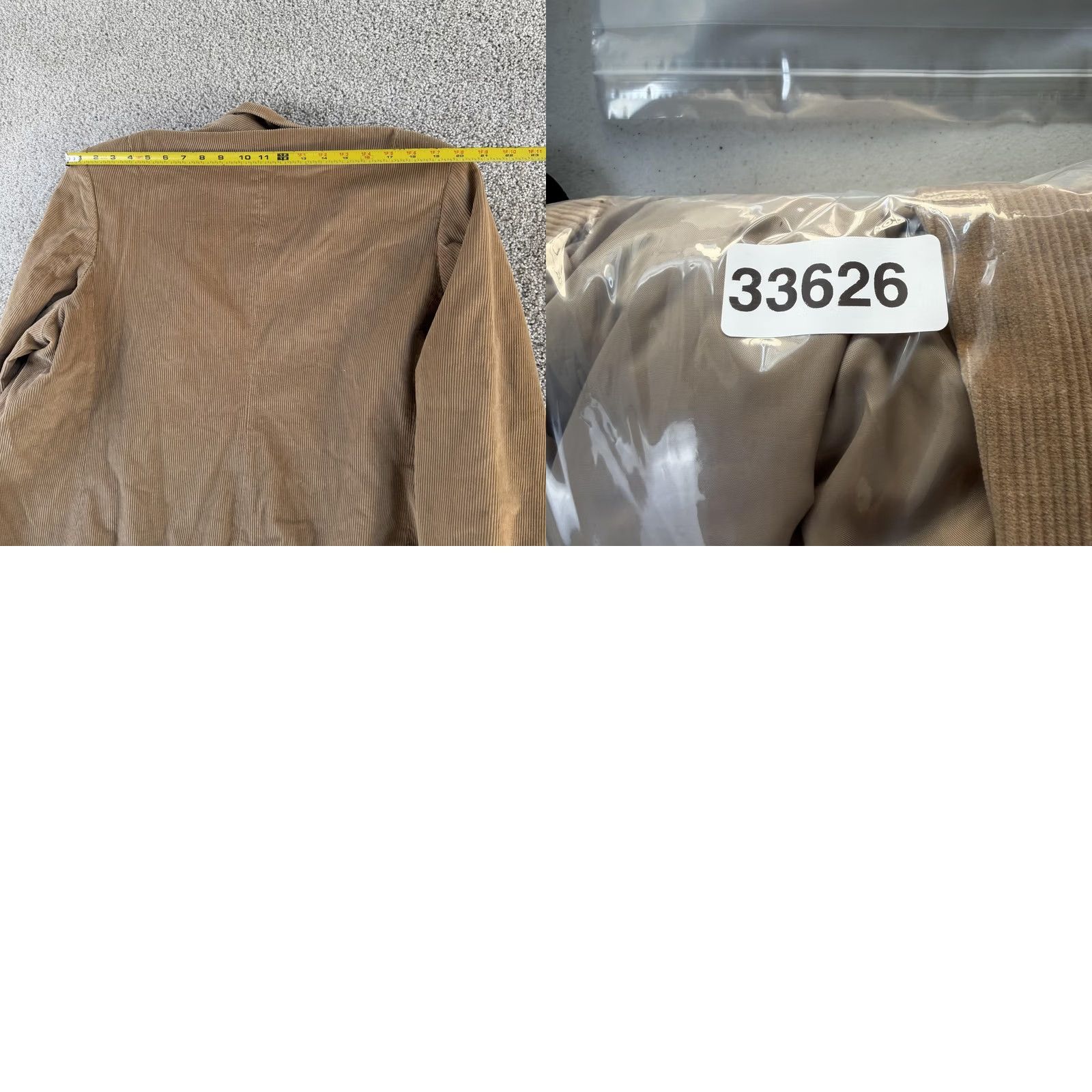 Vintage VINTAGE Sue Brett Blazer Jacket Womens 26 Beige Corduroy Lined Made Japan Street Style Jacket Size 4XL / US 24-26 - 8 Thumbnail
