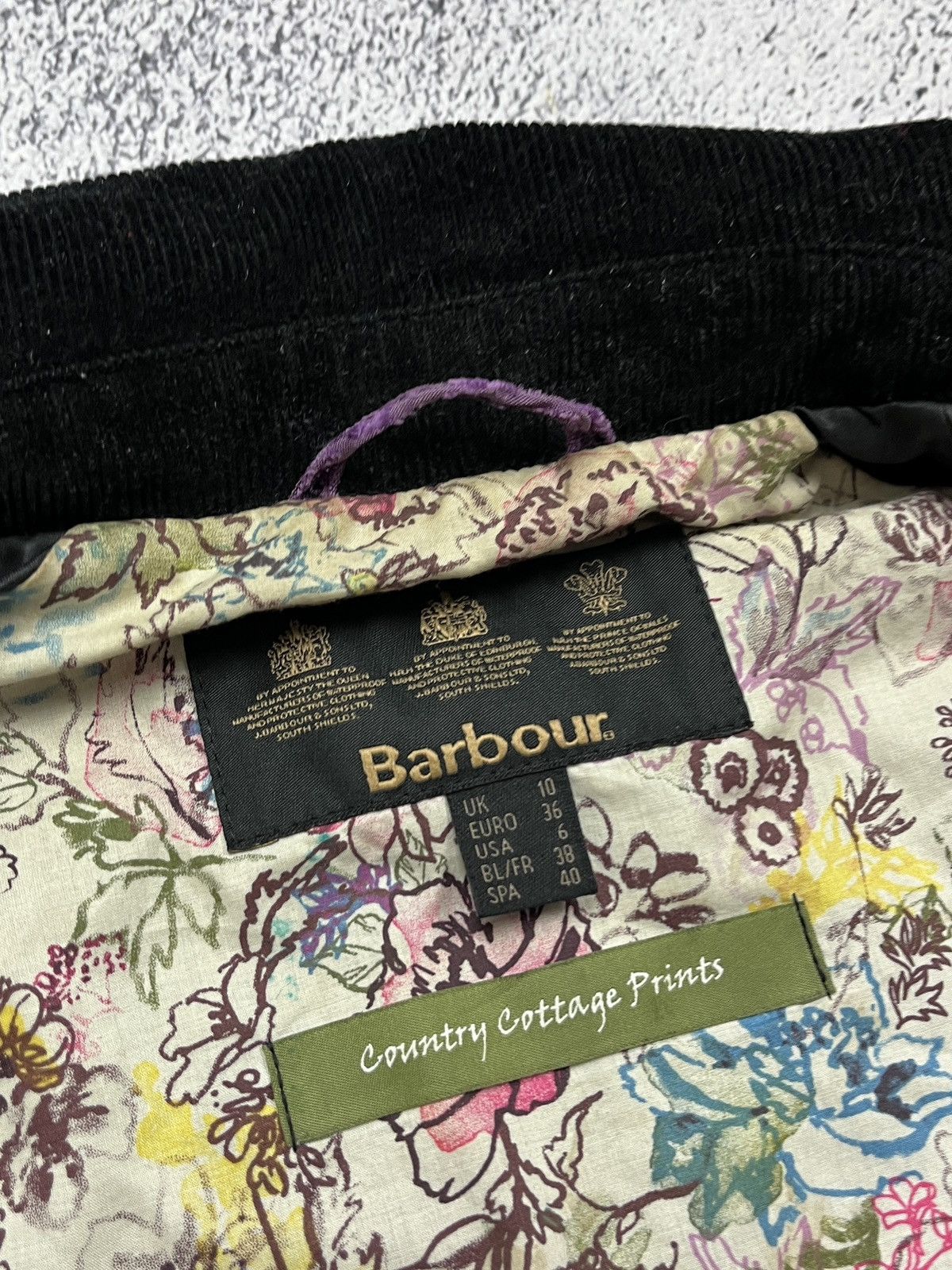 Barbour Vintage Barbour Print Beadnell Waxed Jacket Size UK 10 Rare Size M / US 6-8 / IT 42-44 - 16 Thumbnail