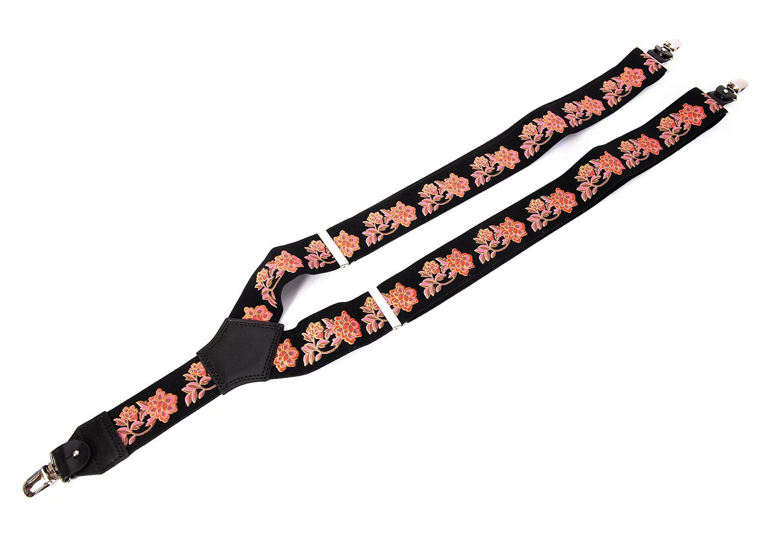 Yohji Yamamoto Yohji Yamamoto Floral Print Suspender Black Size ONE SIZE - 4 Thumbnail