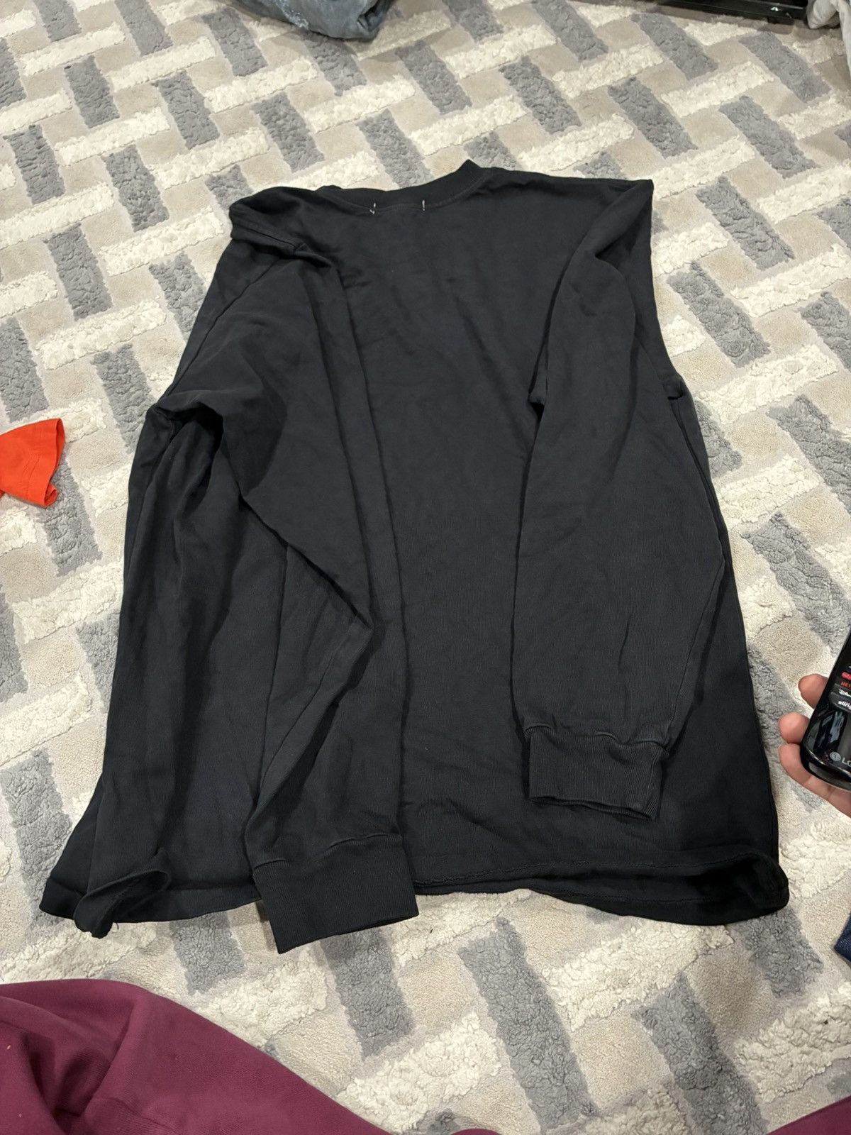 Kanye West Yeezy Season 7 Black Long Sleeve Crew Neck Shirt Size US L / EU 52-54 / 3 - 5 Thumbnail