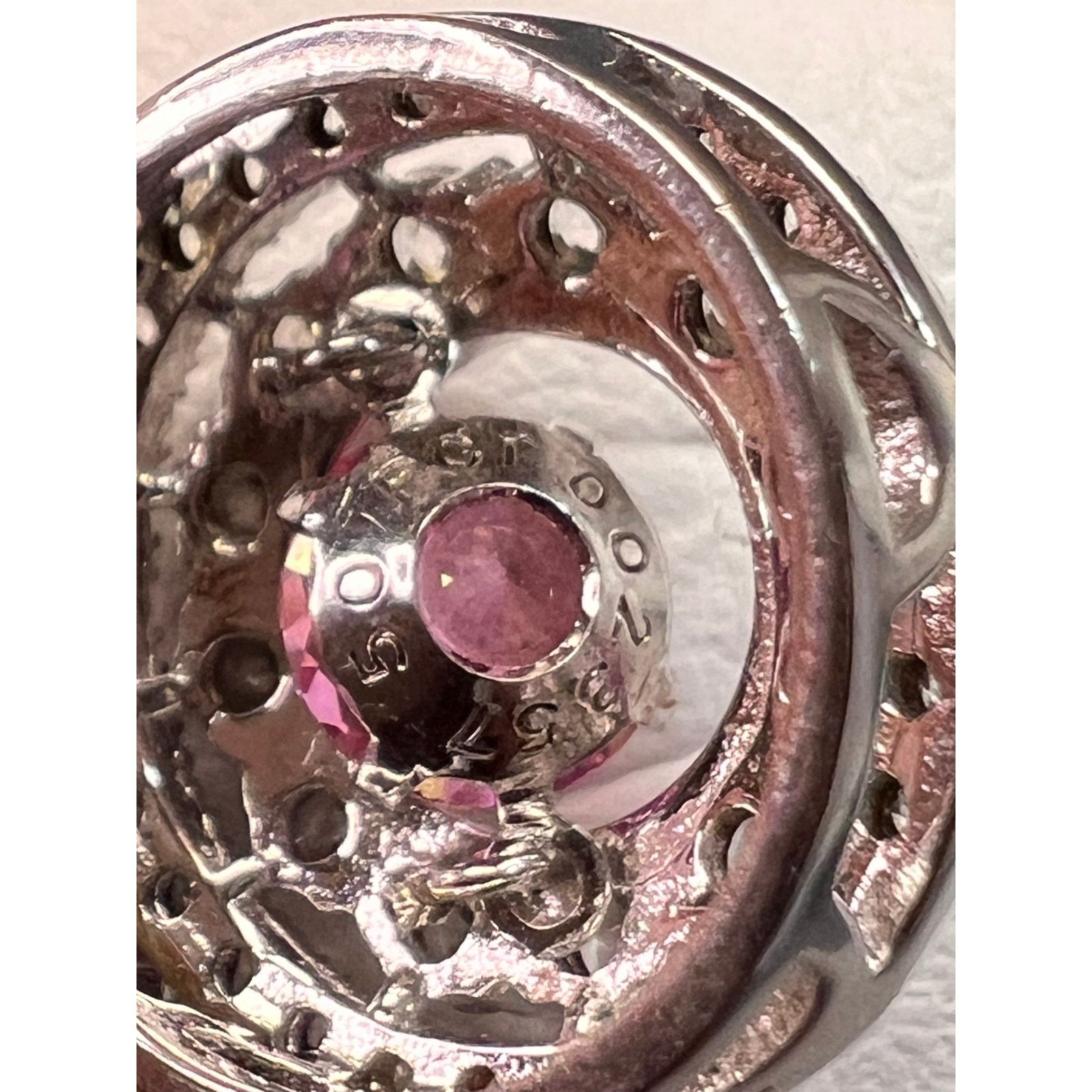 Other Pink tourmalinetopaz pendant necklace in platinum over 925 Size ONE SIZE - 8 Thumbnail