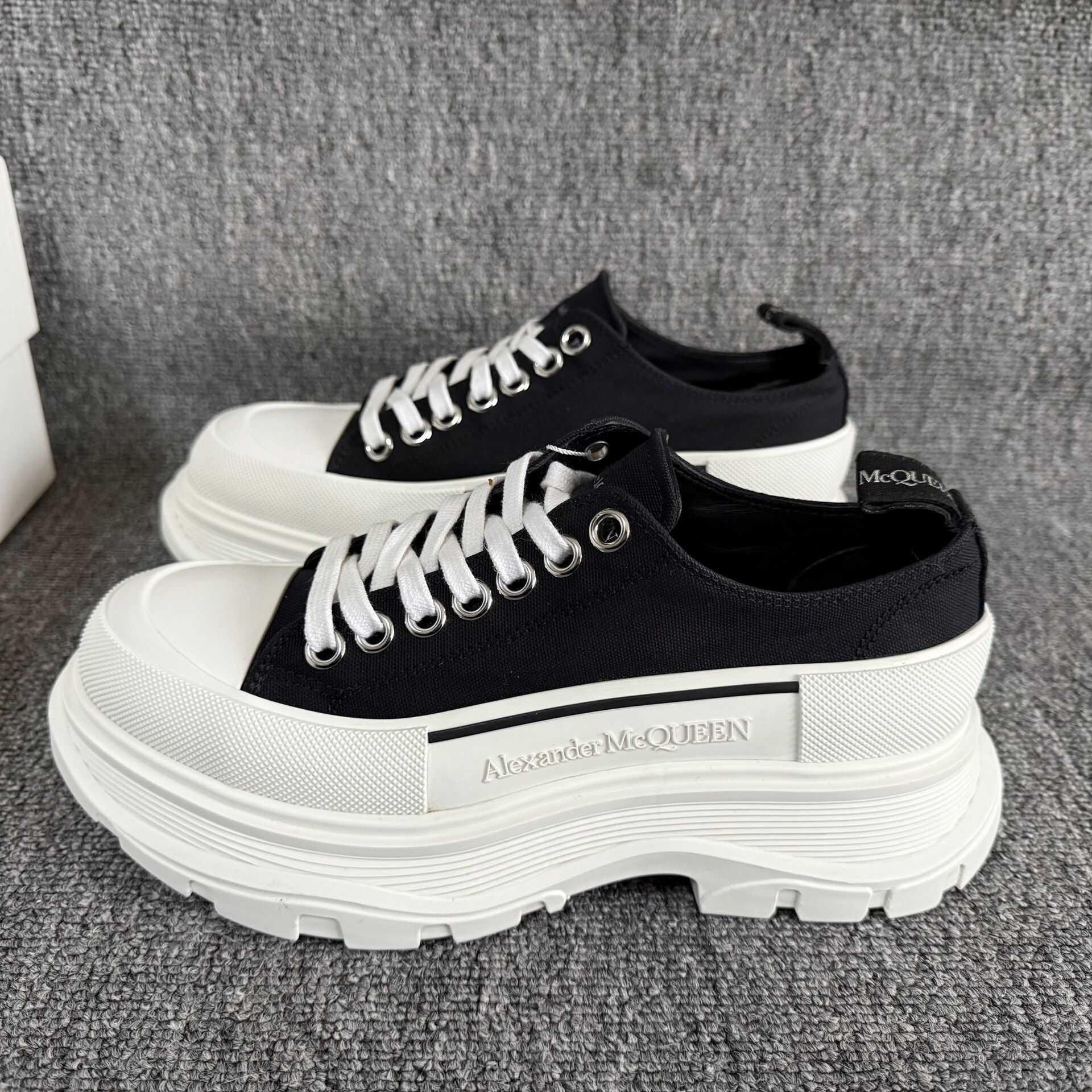 Alexander McQueen Alexander McQueen Platform Canvas Shoes Size US 7 / IT 37 - 1 Thumbnail