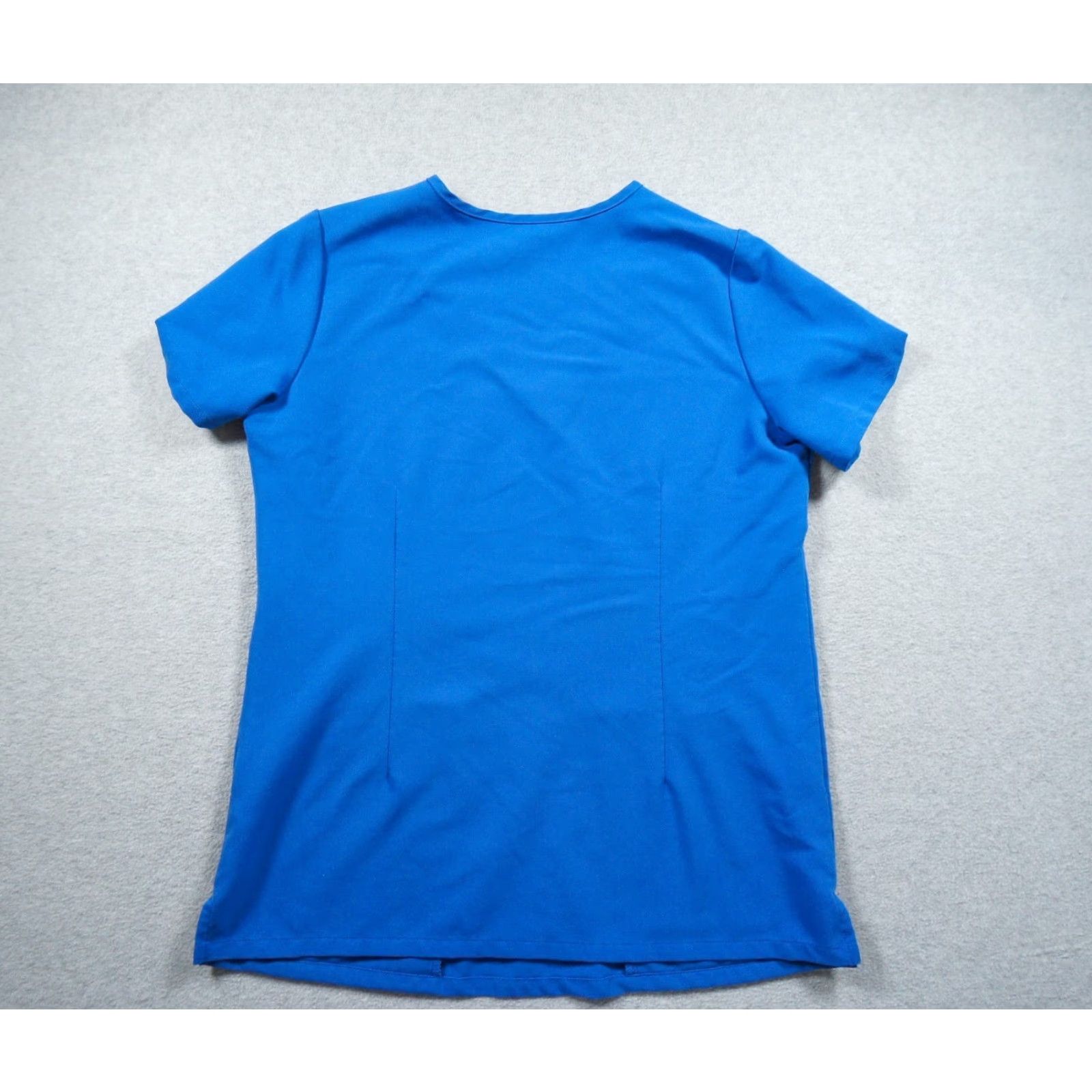 Vintage Figs Shirt Womens Small Blue Scrub Top Nurse Medical Workwear Casma Vneck Ladies Size S / US 4 / IT 40 - 5 Thumbnail