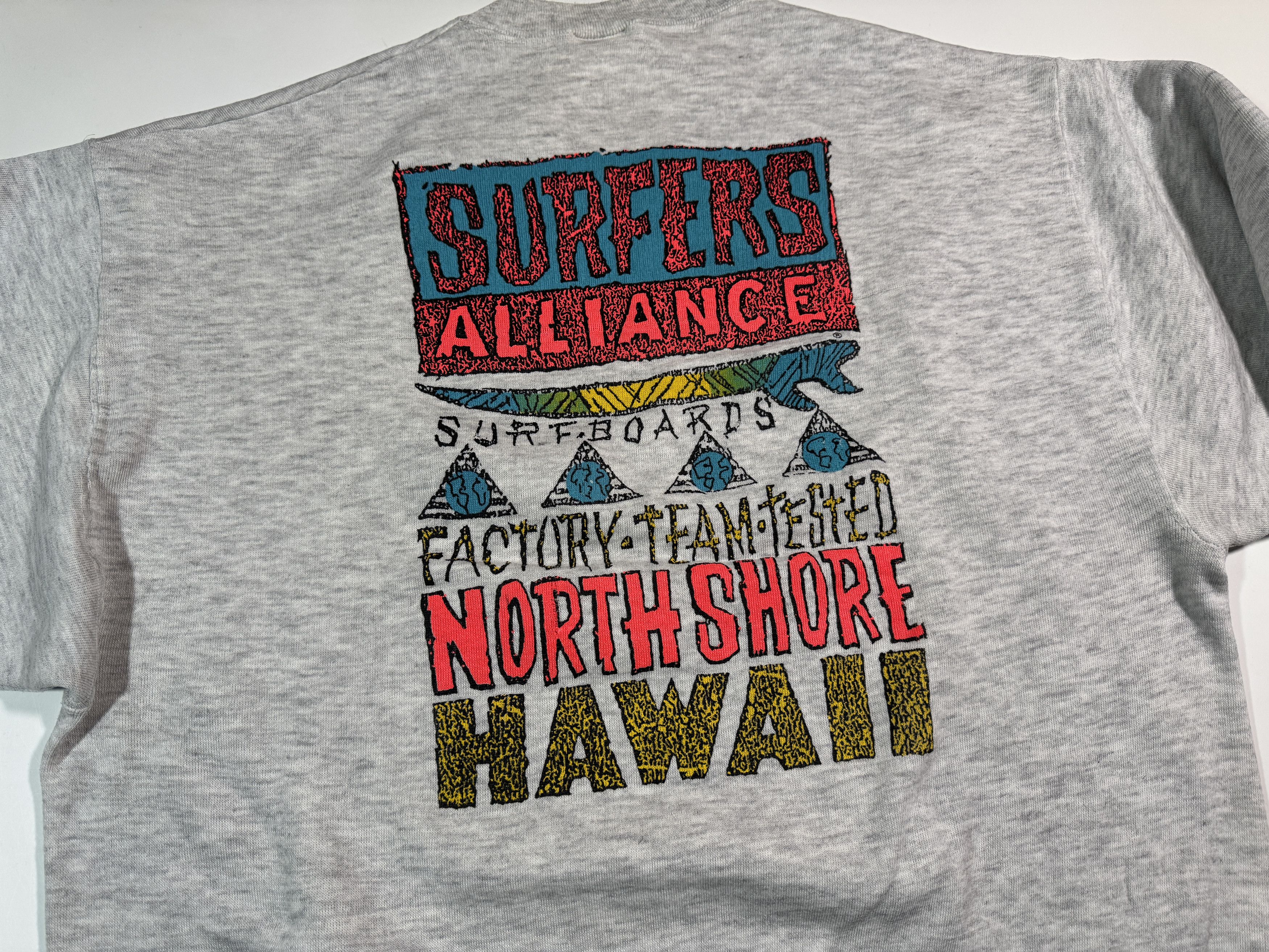 Vintage Vintage 90s Surfers Alliance Sweatshirt Size US XL / EU 56 / 4 - 3 Thumbnail