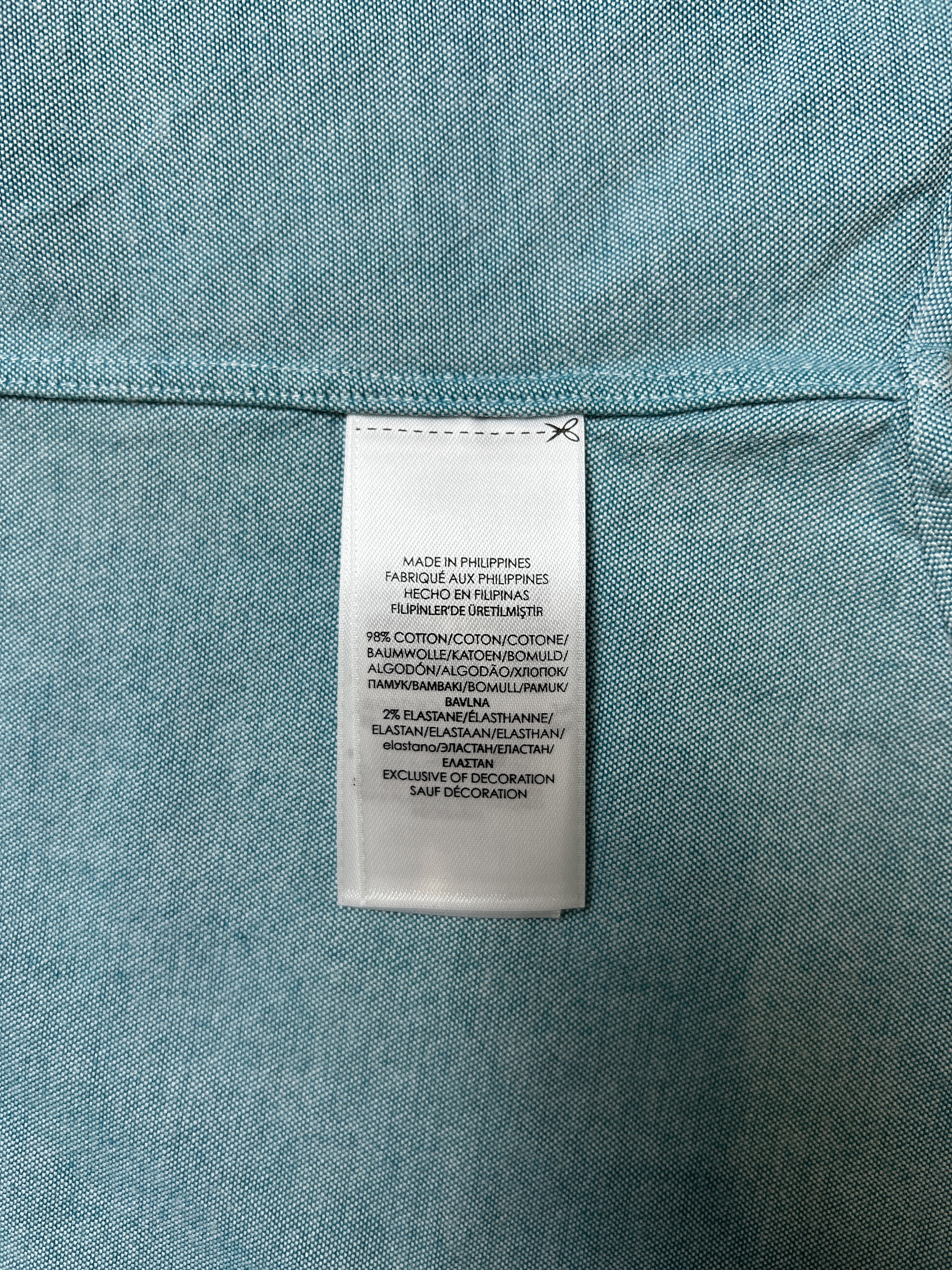 Ralph Lauren Ralph Lauren Slim Fit Stretch Oxford Shirt Blue M (175/96A) Size US M / EU 48-50 / 2 - 17 Thumbnail