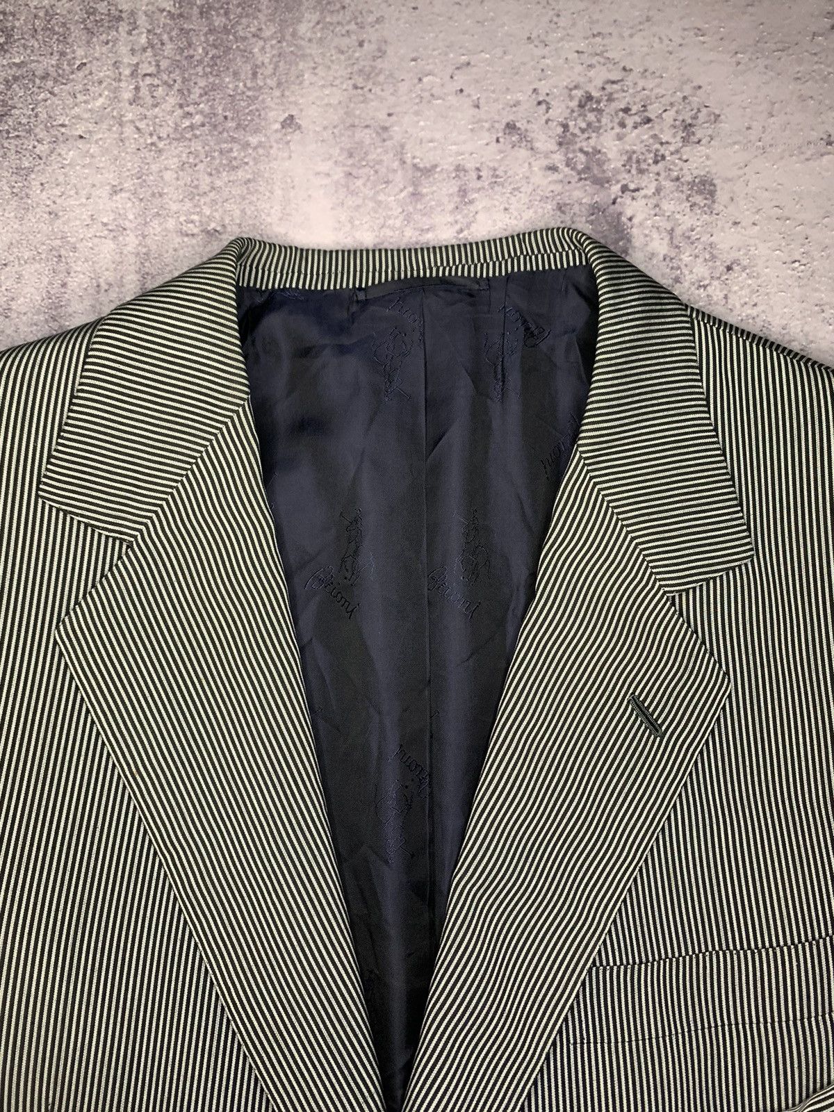 Brioni Brioni Silk Stripped Blazer Size 54R - 4 Thumbnail