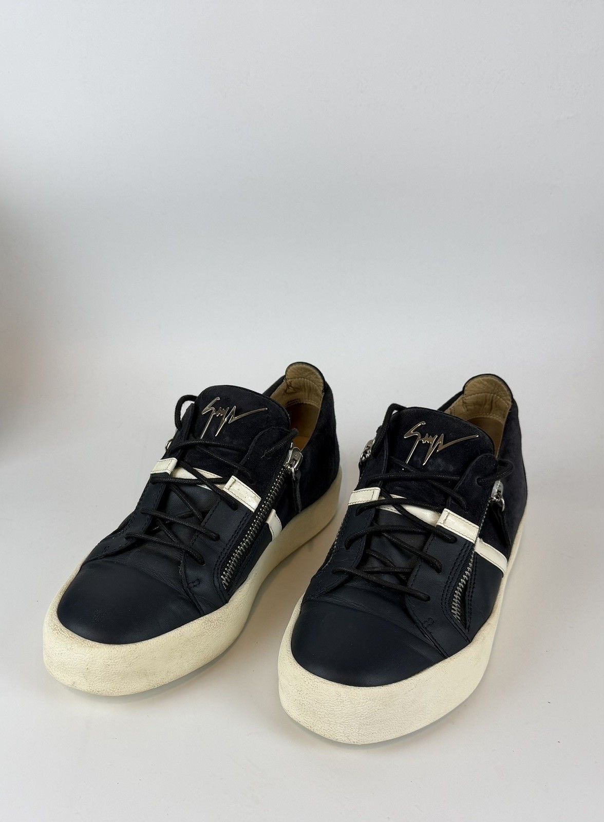 Giuseppe Zanotti Giuseppe Zanotti Men’s Low-Top Sneakers - blue Suede Size US 10 / EU 43 - 3 Thumbnail