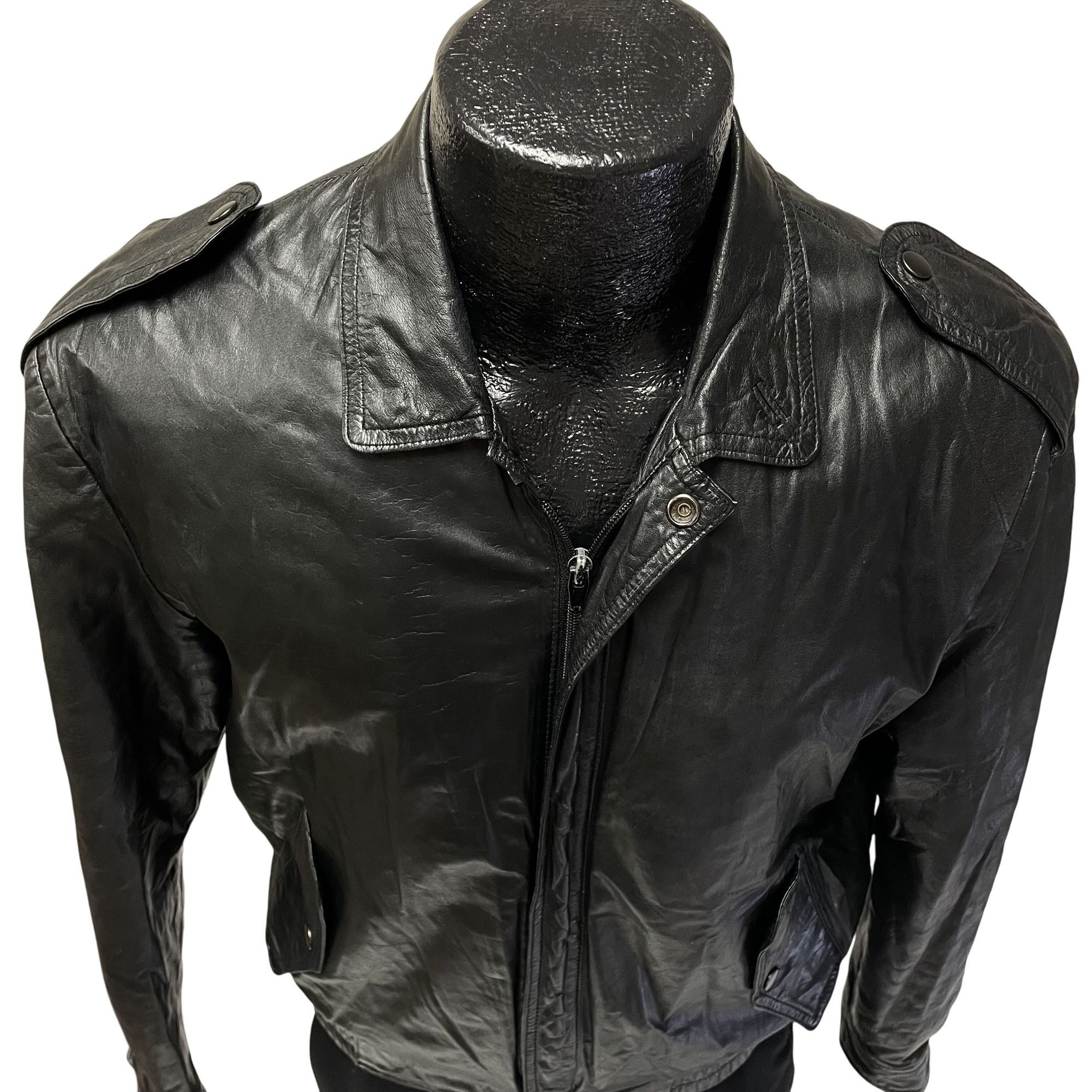Other Vtg Cellini CAFE RACER Leather Motorcycle Biker Bomber Size US S / EU 44-46 / 1 - 2 Thumbnail