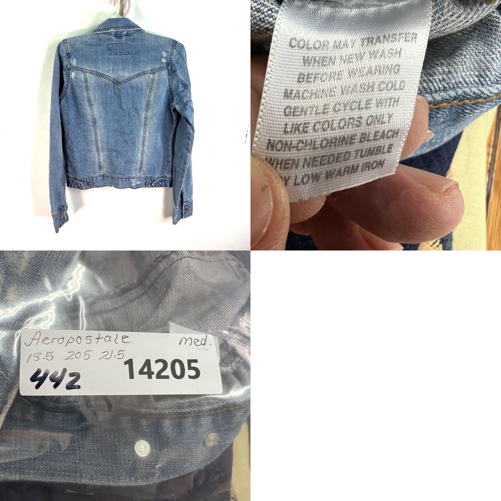 Vintage VINTAGE Aéropostale Denim Jacket Women Size M Blue Embroidered Western 90s Casual Size 32" / US 10 / IT 46 - 8 Thumbnail