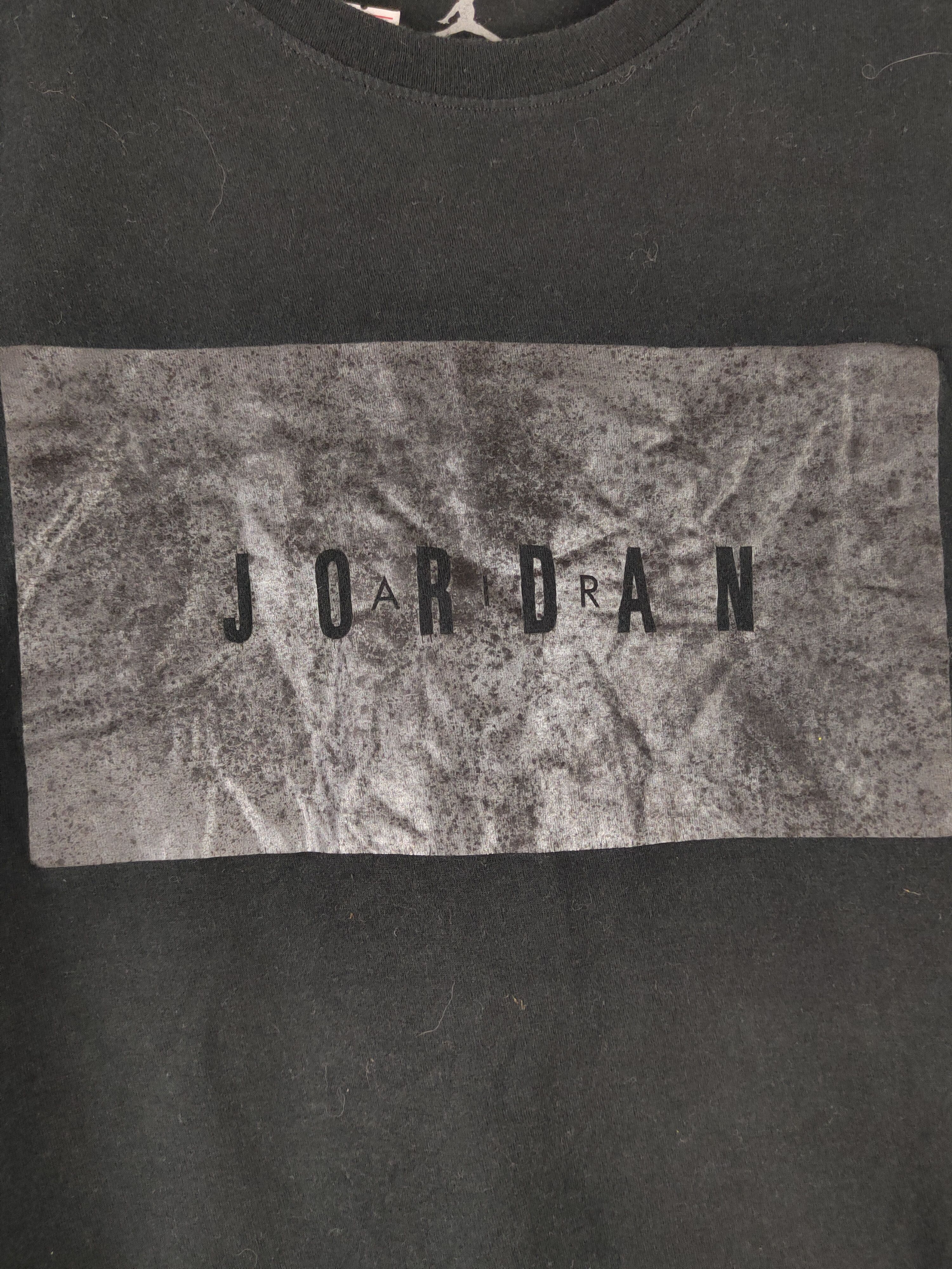 Japanese Brand DL Air Jordan Black Short Sleeve T-shirt #1171 Size US L / EU 52-54 / 3 - 3 Thumbnail
