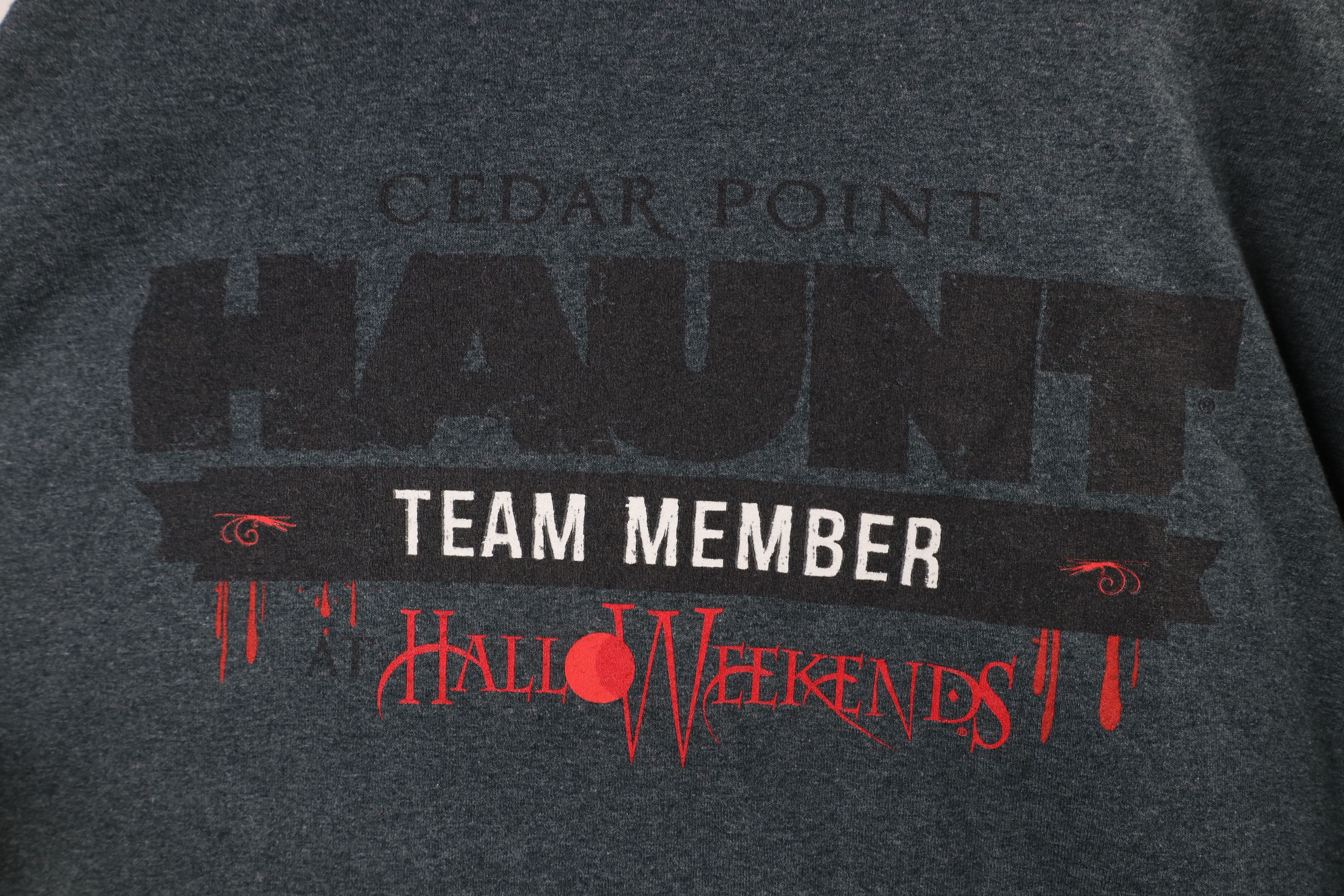 Vintage Vintage Point Haunt HalloWeekends Team Member T-Shirt Gray Size US L / EU 52-54 / 3 - 7 Thumbnail