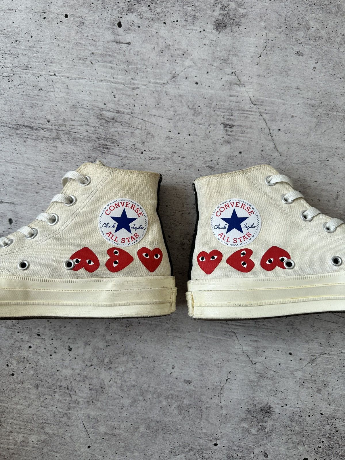 Comme des Garcons Converse Chuck High Top x Comme des Garçons Play Sneakers Size US 7.5 / IT 37.5 - 7 Thumbnail