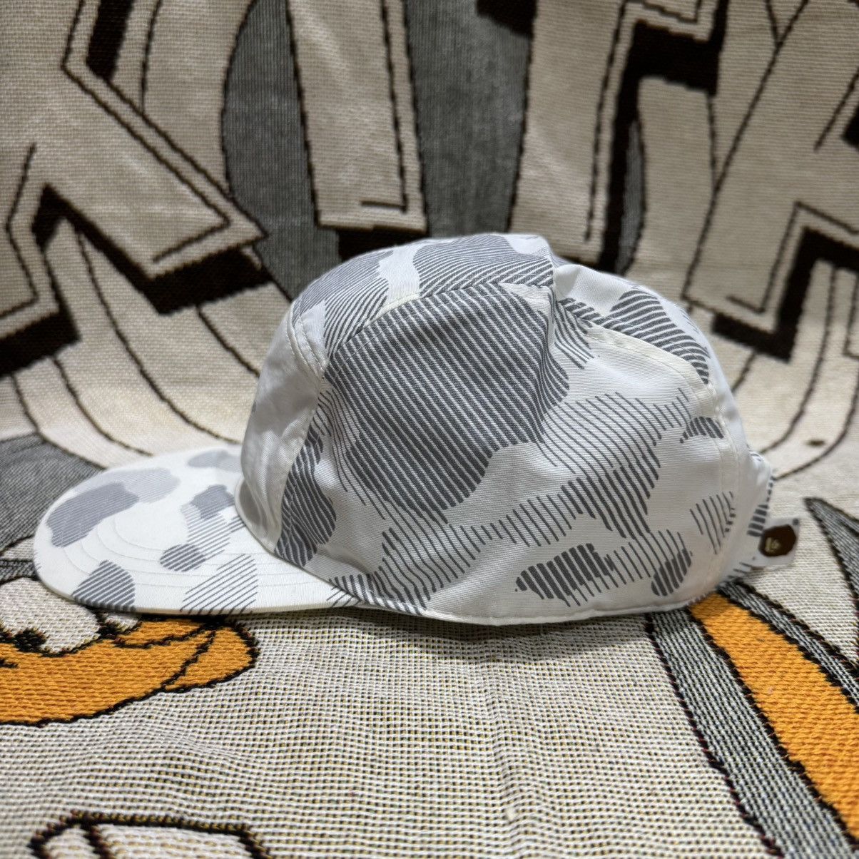 Bape A Bathing Ape White Camo Cap Snapback 6 panel Hat Size ONE SIZE - 2 Thumbnail