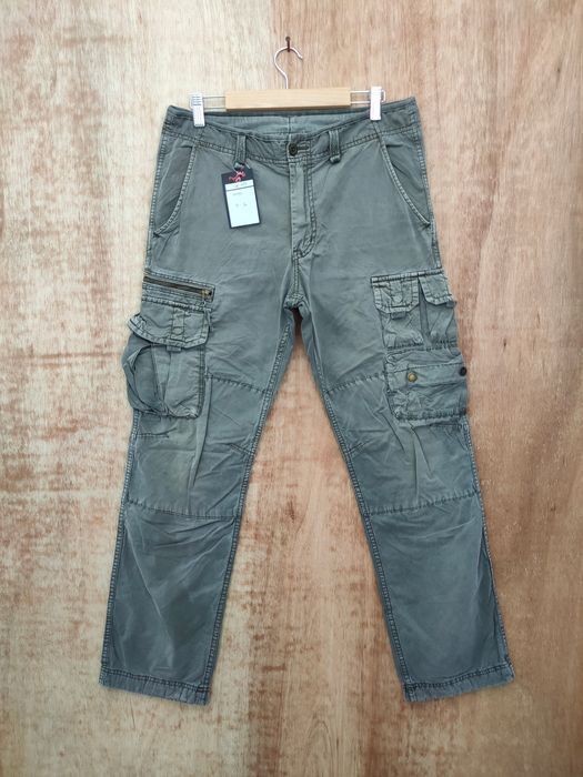 Japanese Brand uniqlo japan faded like balmain cargo pants #46-050DLL Size US 32 / EU 48 - 1 Thumbnail
