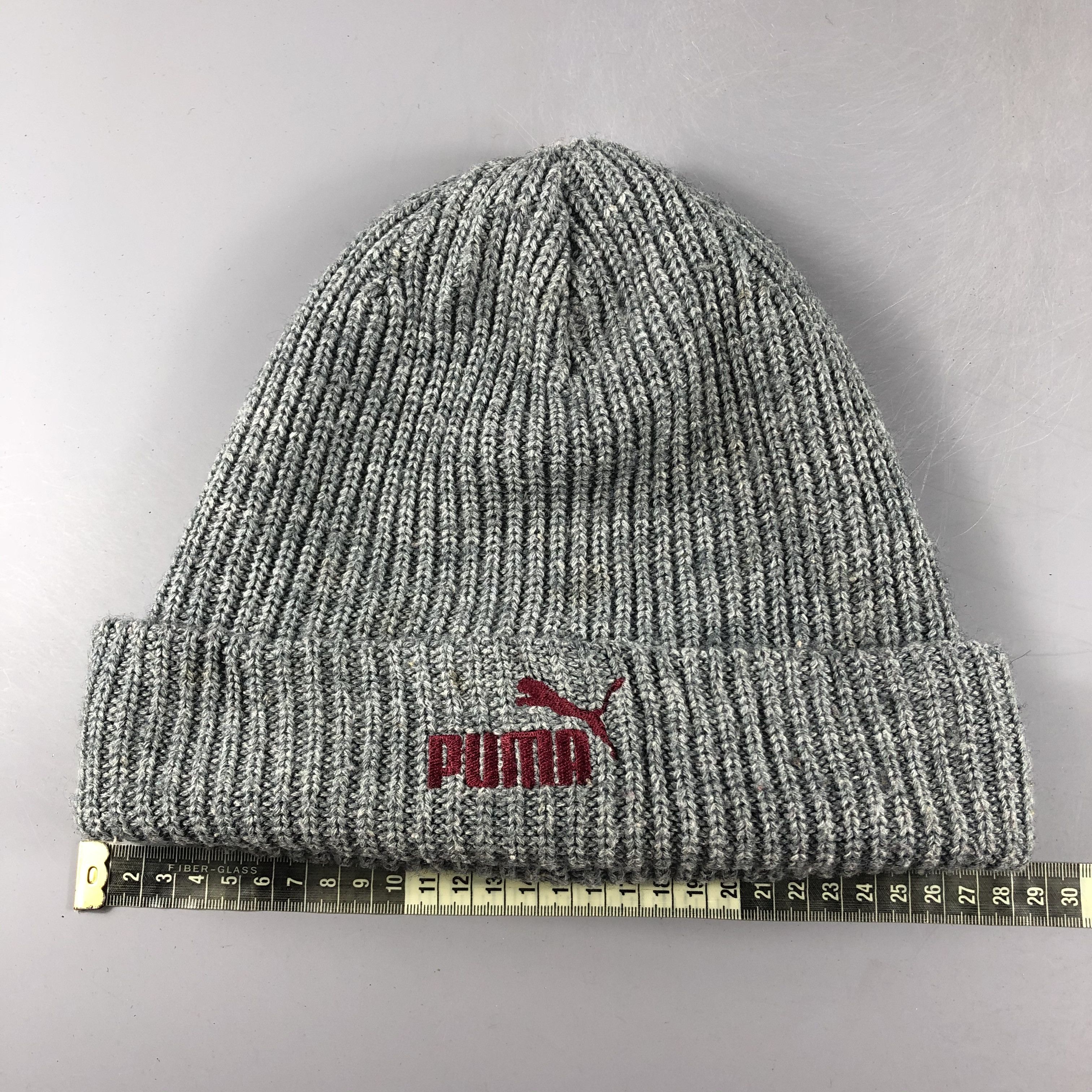Puma × Vintage Puma Ribbed Beanie Snow Hat Snow Cap -D220 Size ONE SIZE - 4 Thumbnail
