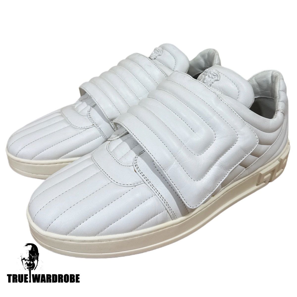 Versace 2016 Versace Velcro Strap Medusa White Low Top Sneakers Size US 10 / EU 43 - 1 Thumbnail