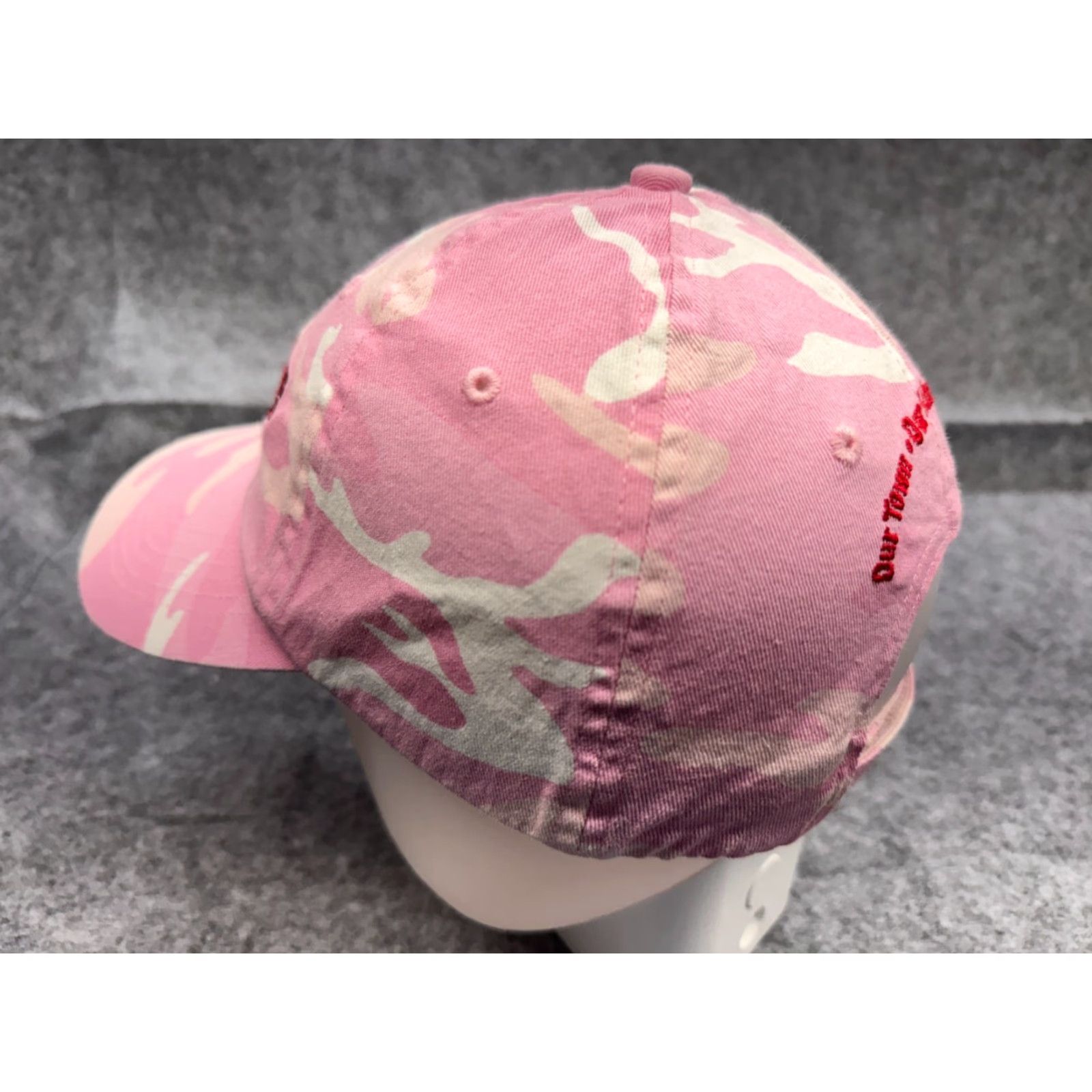 Port Authority Port Authority Demons Hat Cap Strap Back Womens One Size Pink Camouflage Twill Baseball Cap Adjustable Lightweight Outdoor Casual Size ONE SIZE - 4 Thumbnail