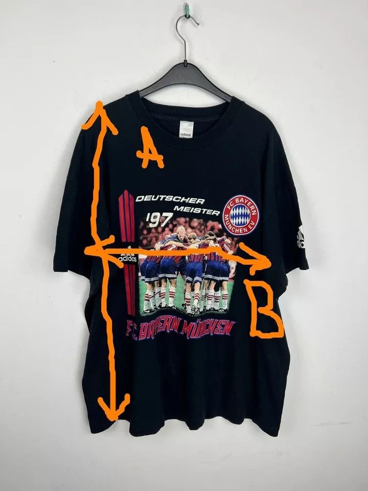 Vintage Vintage 1997 FC Bayern Munchen Adidas Deutscher Meister Size US XL / EU 56 / 4 - 4 Thumbnail