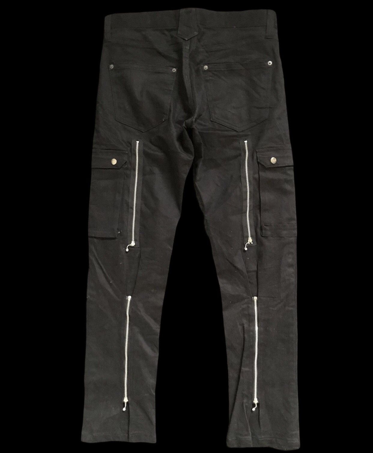 Japanese Brand CP162 ground edge Japan Punk Bondage Zipper Cargo Pant Size US 33 - 2 Thumbnail