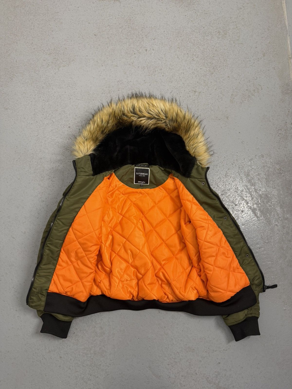 Other Streetwear Nylon Military Type Y2K Fur Insulated Bomber Size M / US 6-8 / IT 42-44 - 7 Thumbnail