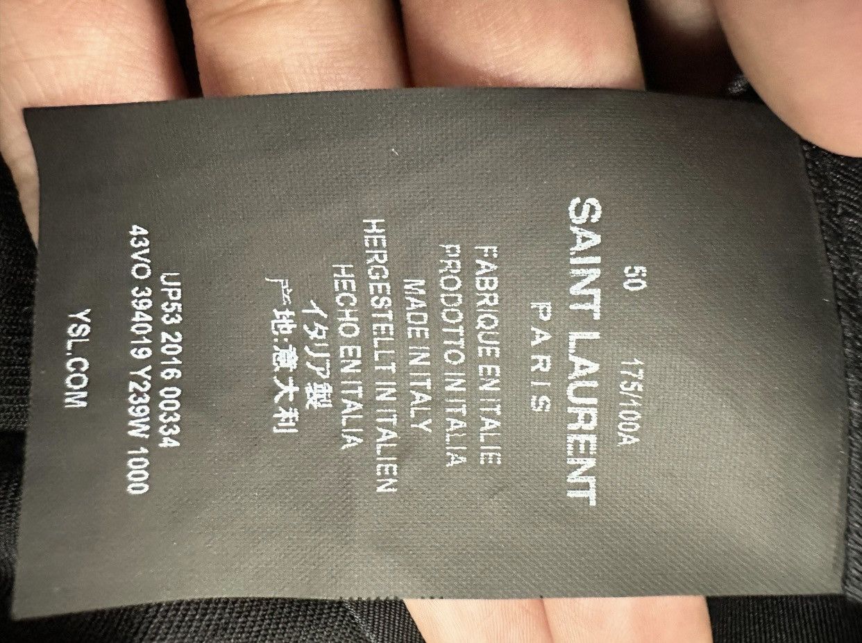 Saint Laurent Paris *2016* Saint Laurent Paris Black Blazer Sz 50 Size 50S - 4 Thumbnail