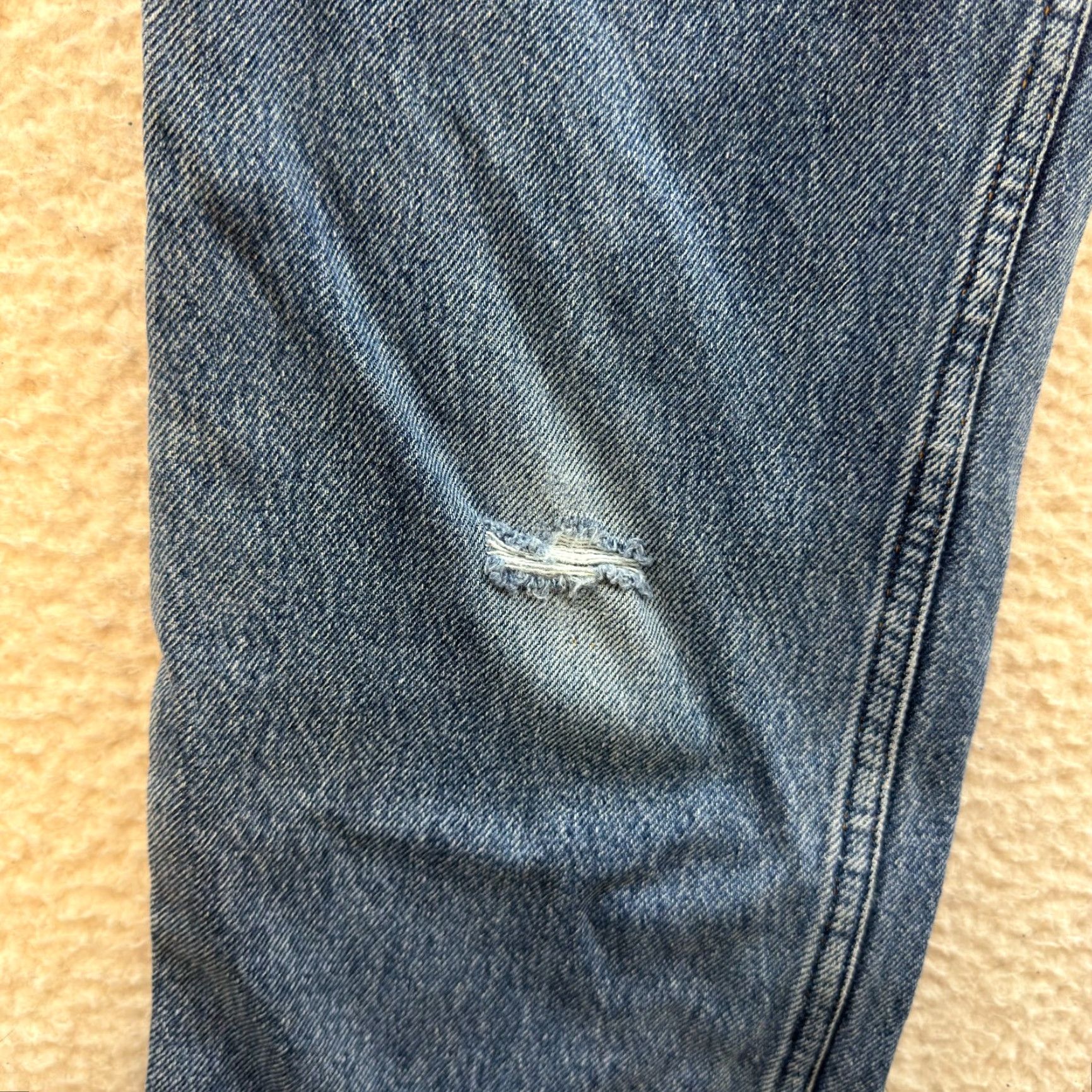 Old Navy VINTAGE Old Navy Jeans Straight Leg 8 28 High Waisted Medium Wash Cotton Denim Mens Girls Womens Size 30" / US 8 / IT 44 - 6 Thumbnail