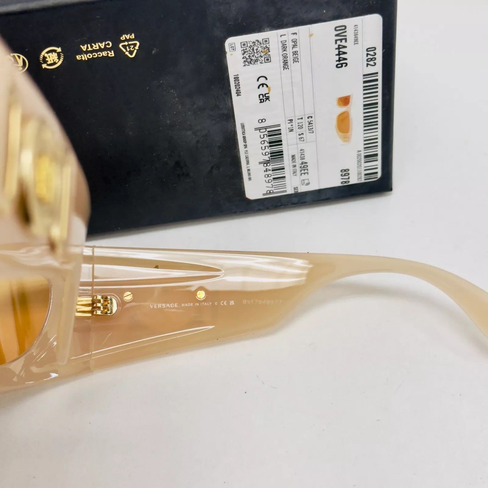 Versace VERSACE MEDUSA BIGGIE Shield 4446 VE4446 Unisex Sunglass Size ONE SIZE - 7 Thumbnail