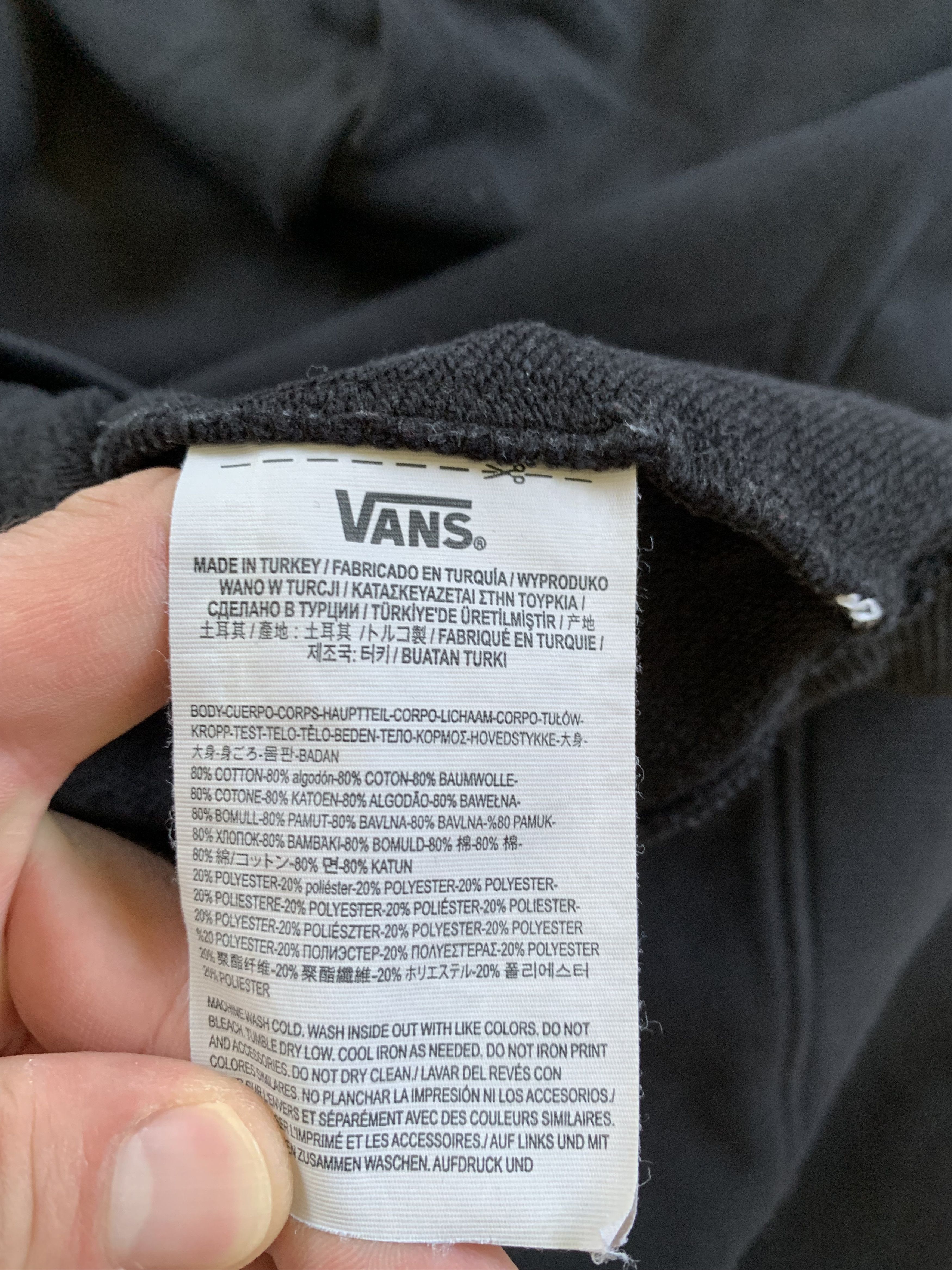 Vans × Vintage Vans Printed Black Hoodie Size US S / EU 44-46 / 1 - 7 Thumbnail