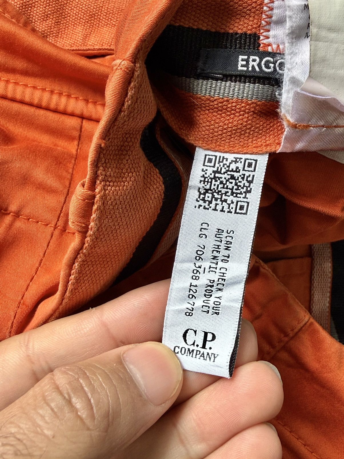 C.P. Company C.P. COMPANY ORANGE GARMENT DYED CARGO PANTS Size US 33 - 23 Thumbnail