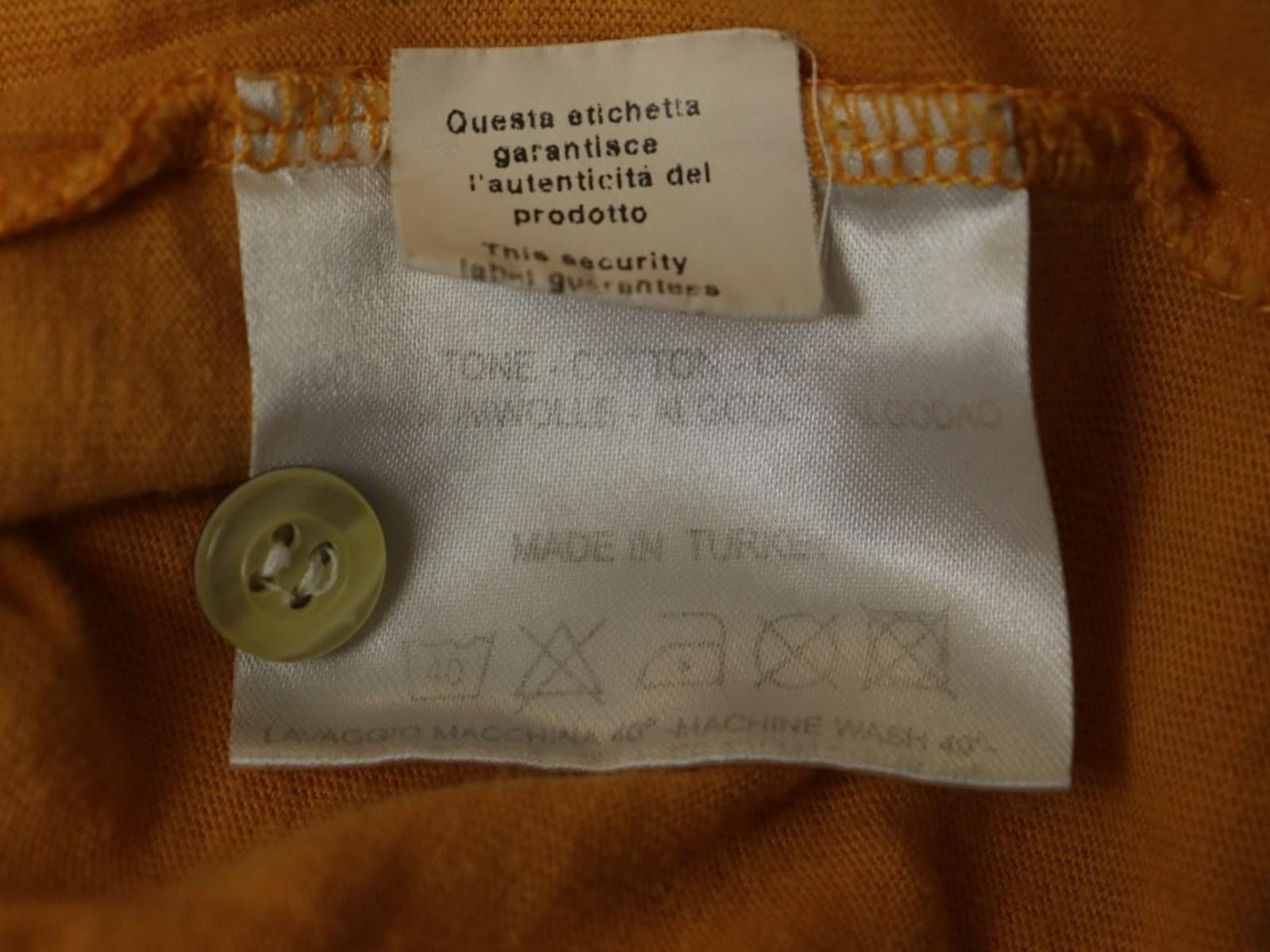 La Martina LA MARTINA Yellow Cotton Collared Popover Polo Shirt Size L Size US L / EU 52-54 / 3 - 10 Thumbnail