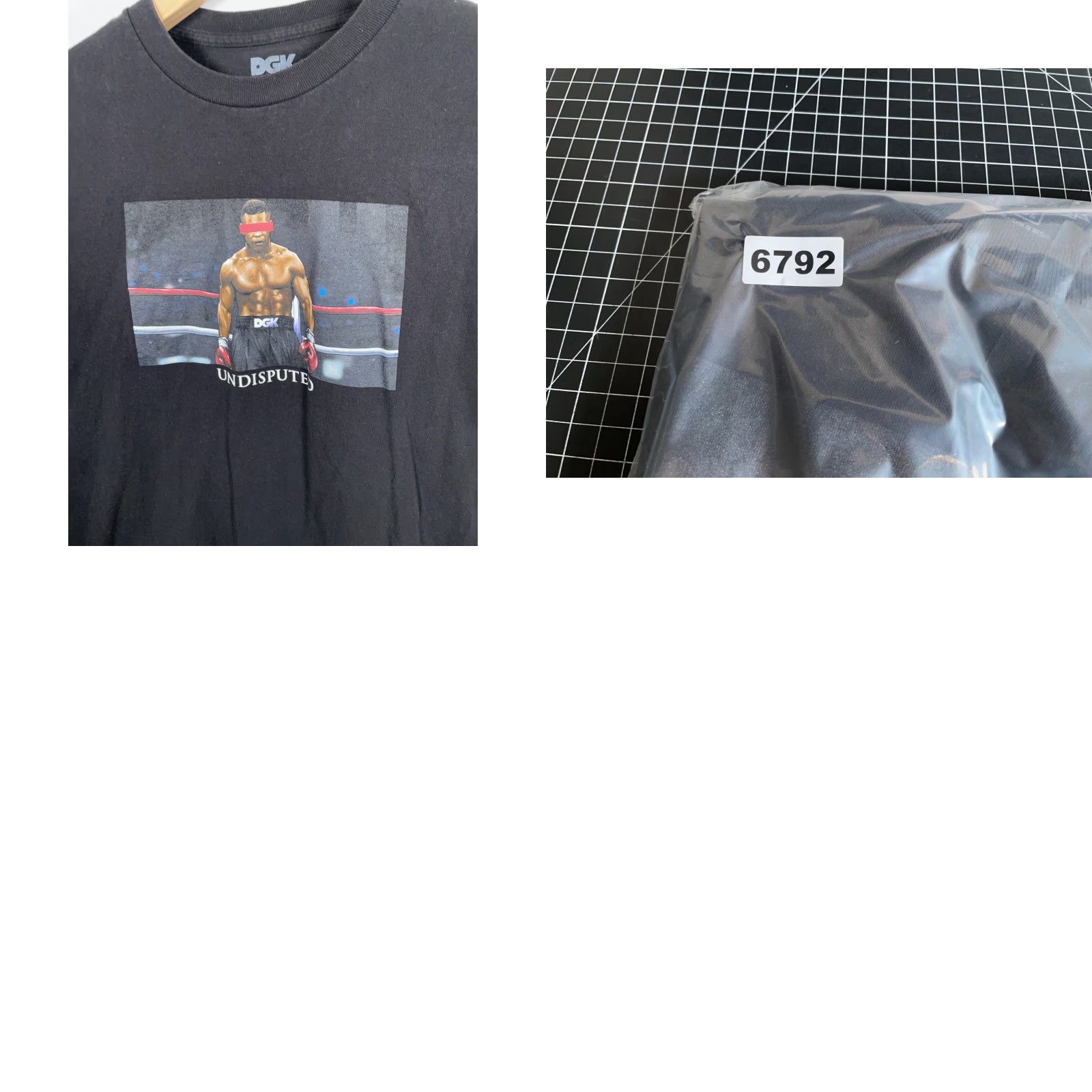 DGK DGK Mike Tyson T-Shirt Men M Black 90s Undisputed Graphic Print Crew Neck Short Sleeve Adult Regular Shirt Size US M / EU 48-50 / 2 - 8 Thumbnail